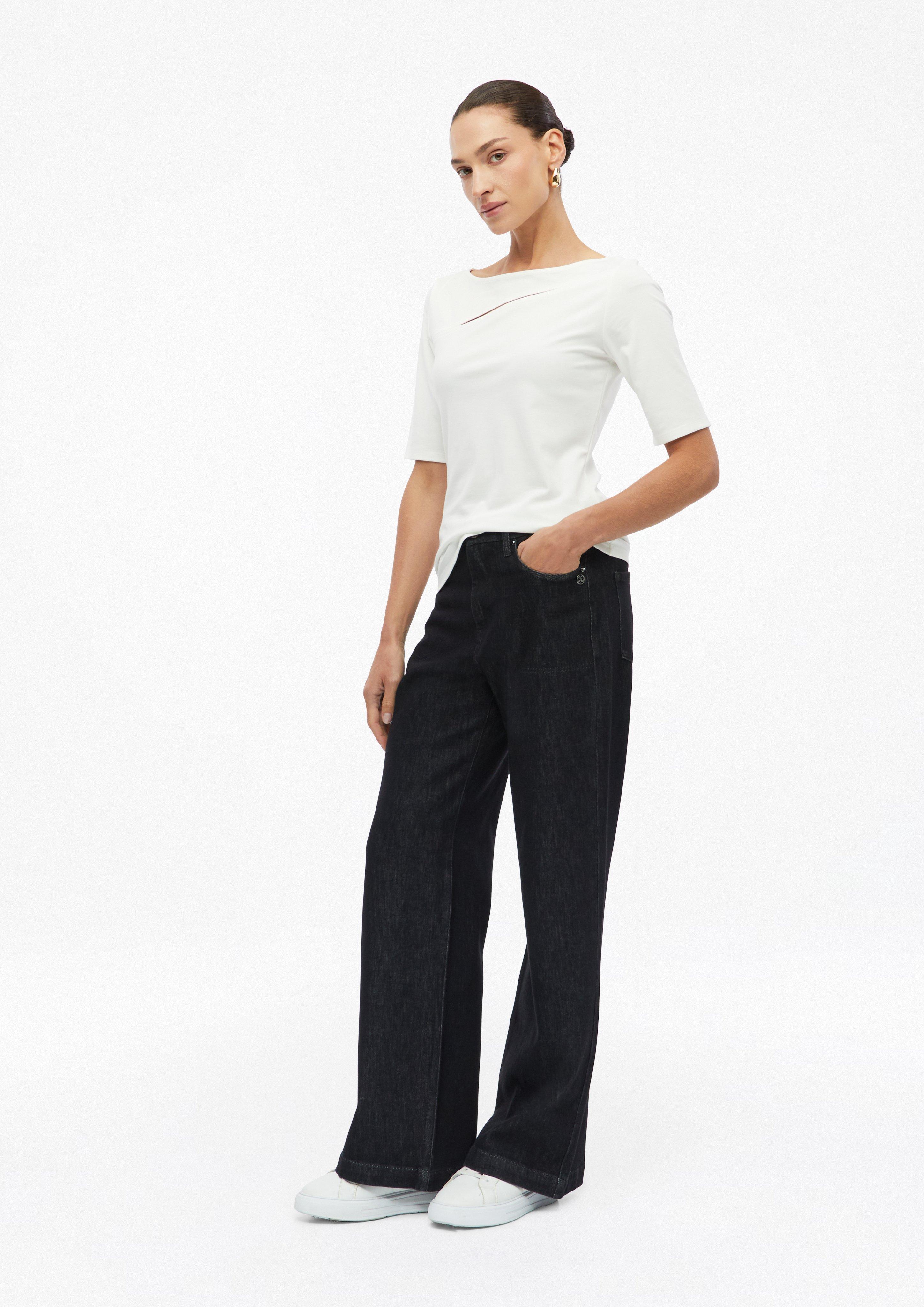 Femmes T-shirt en crème de s.Oliver BLACK LABEL