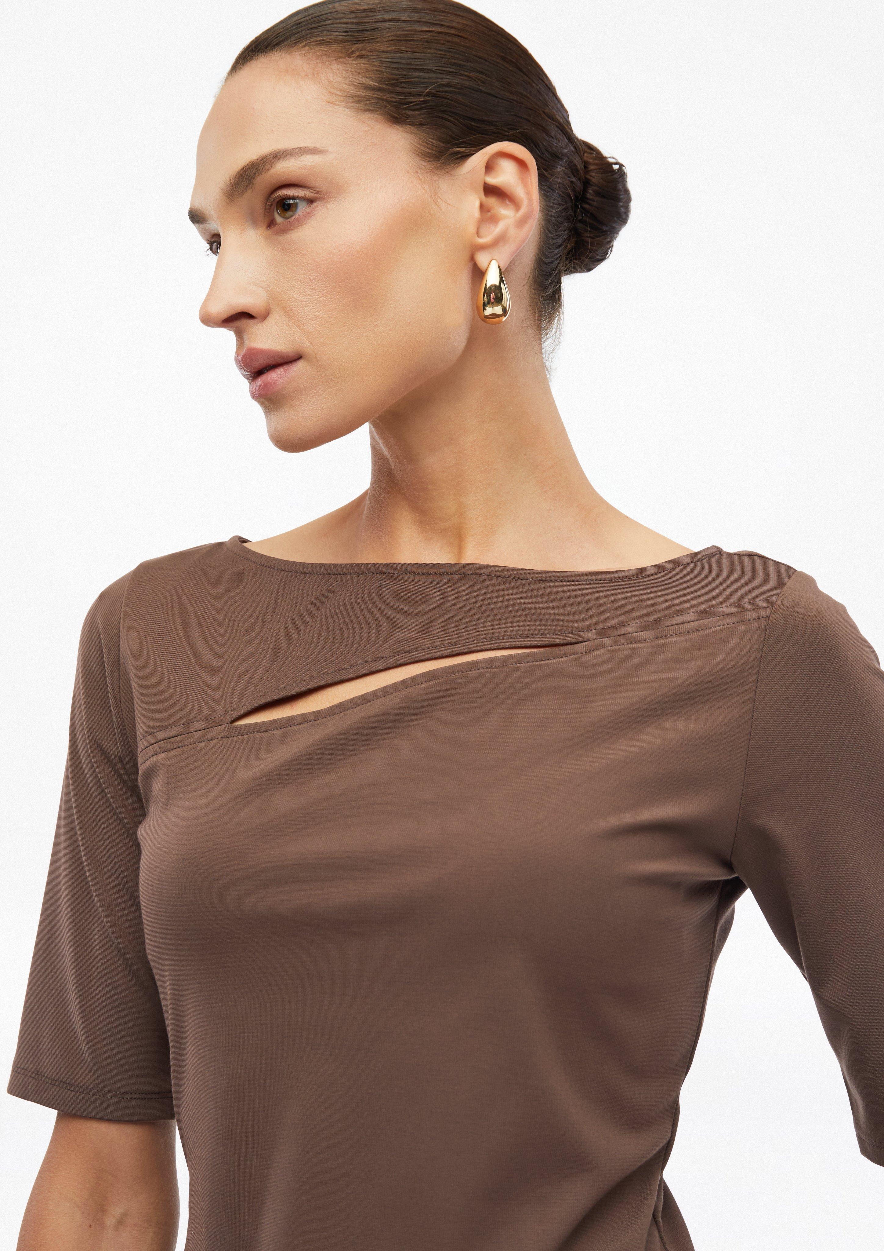 Femmes T-shirt en brun de s.Oliver BLACK LABEL