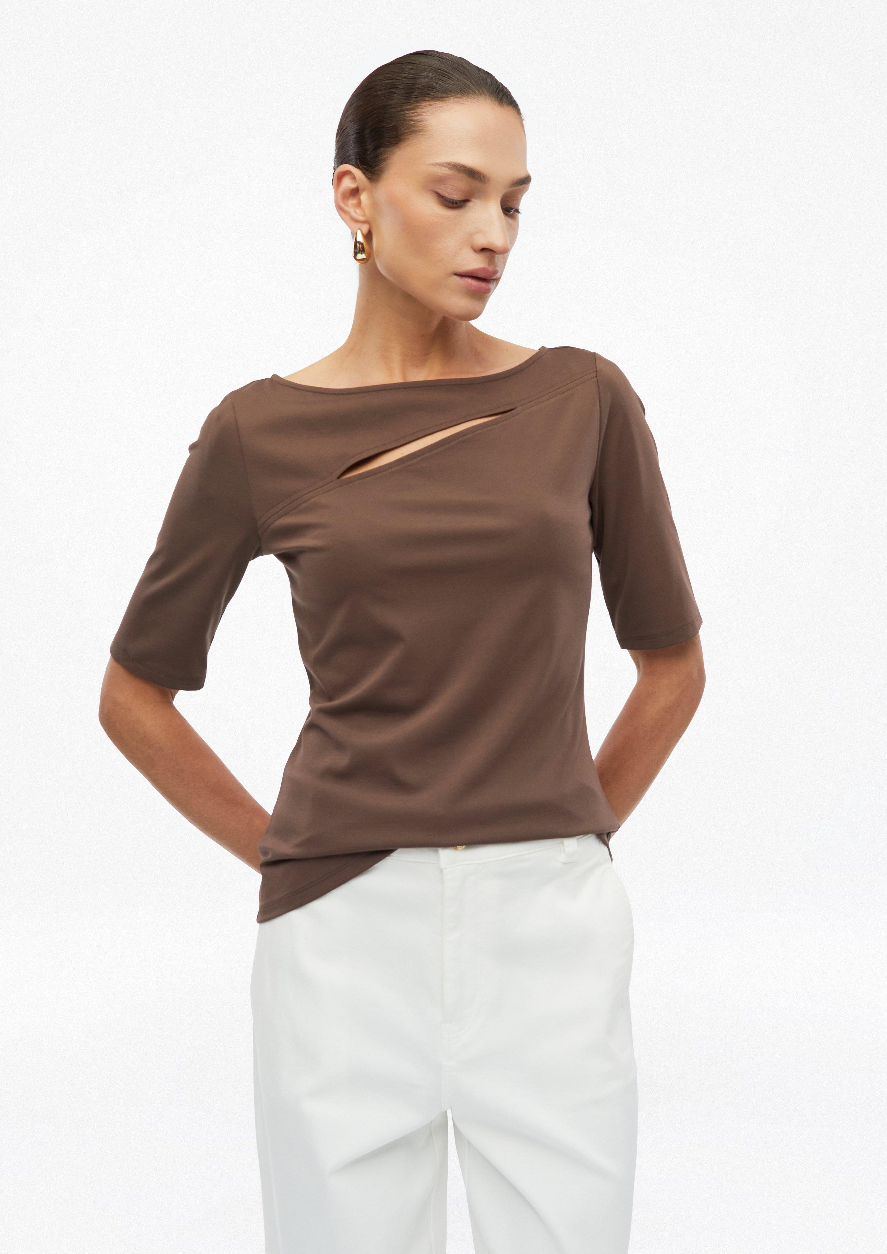 Femmes T-shirt en brun de s.Oliver BLACK LABEL