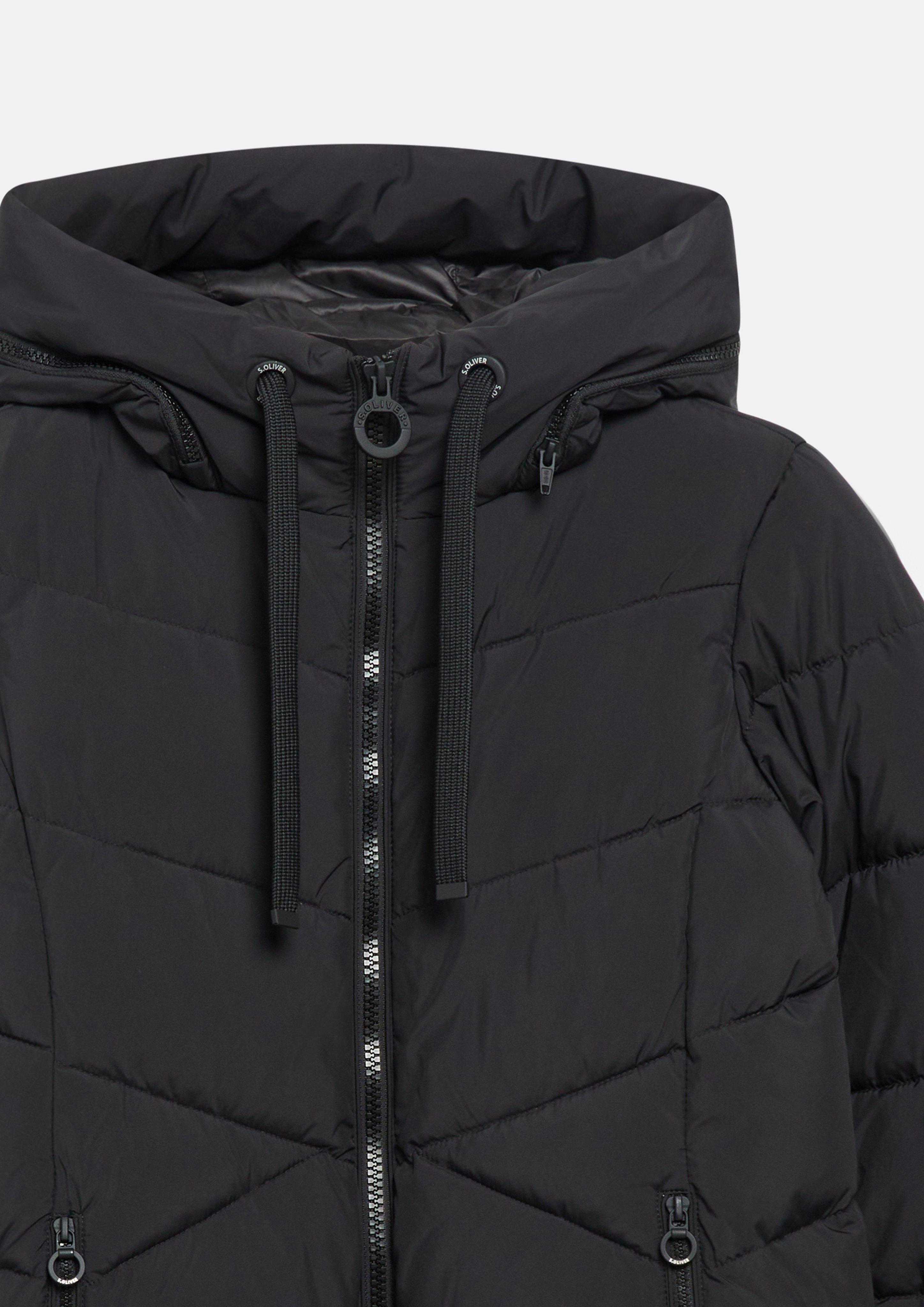 Damen Pufferjacke mit Kapuze in schwarz von s.Oliver