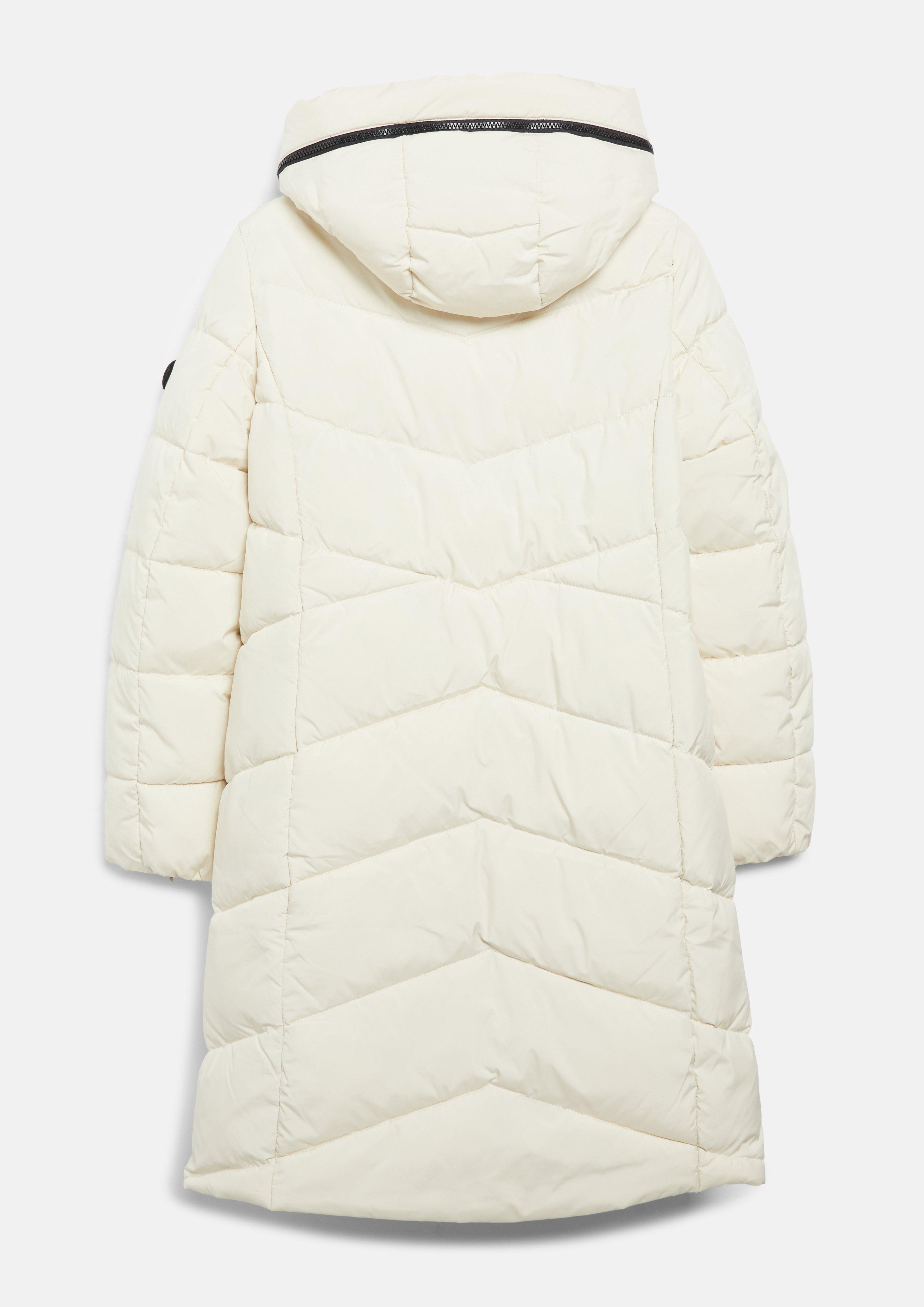 Damen Puffermantel mit Kapuze in beige von s.Oliver