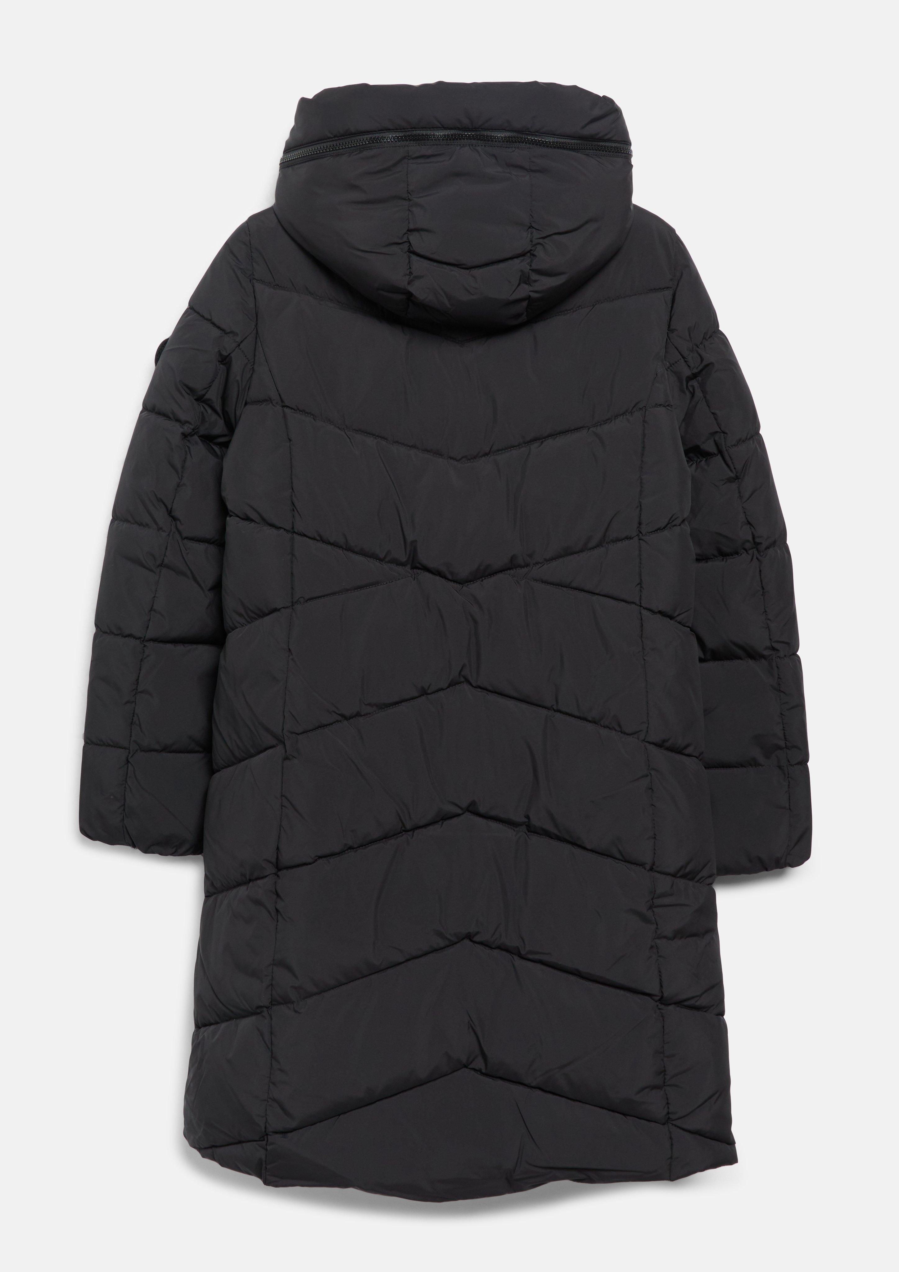 Damen Puffermantel mit Kapuze in schwarz von s.Oliver