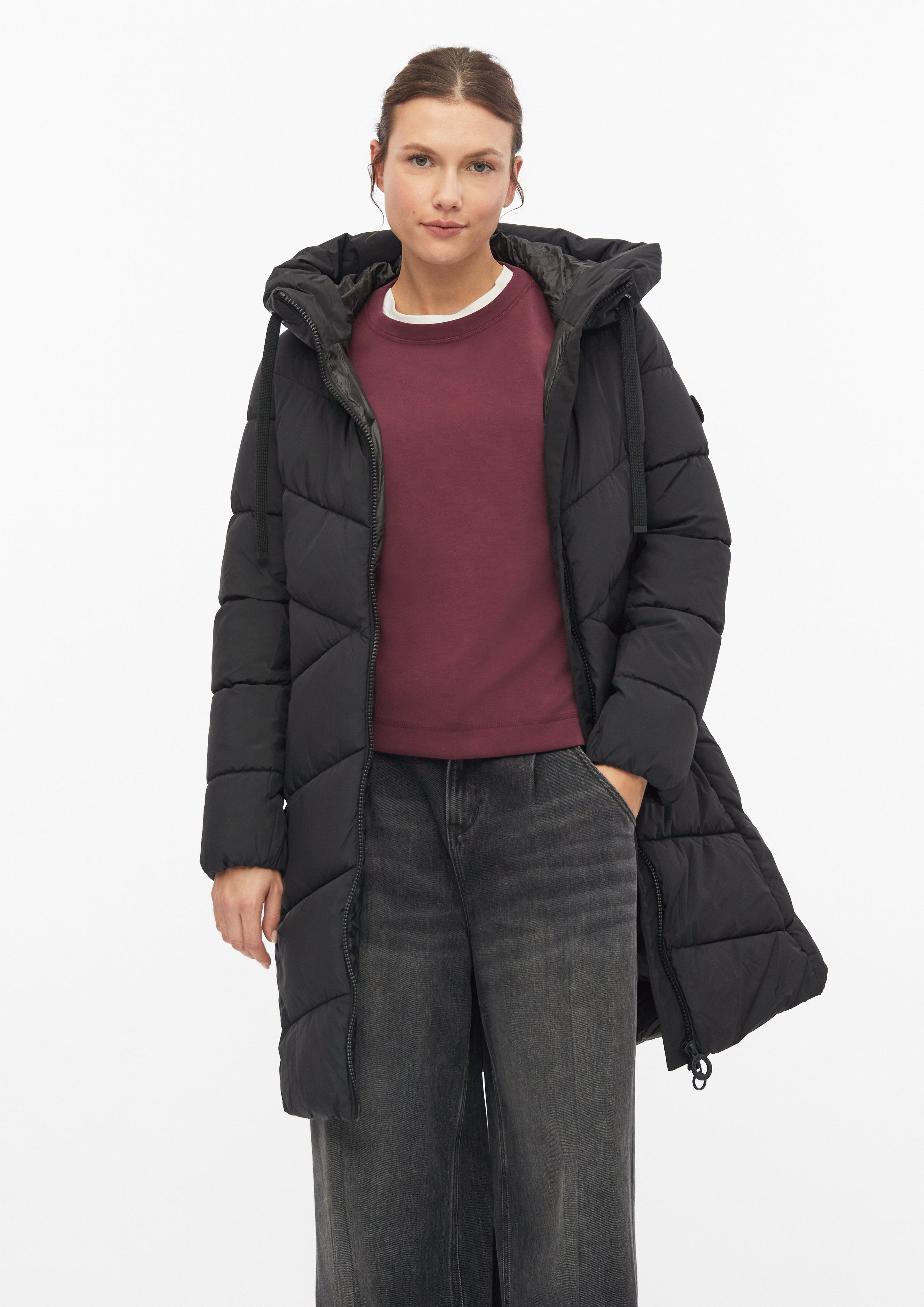 Manteau matelassé à capuche en noir de s.Oliver