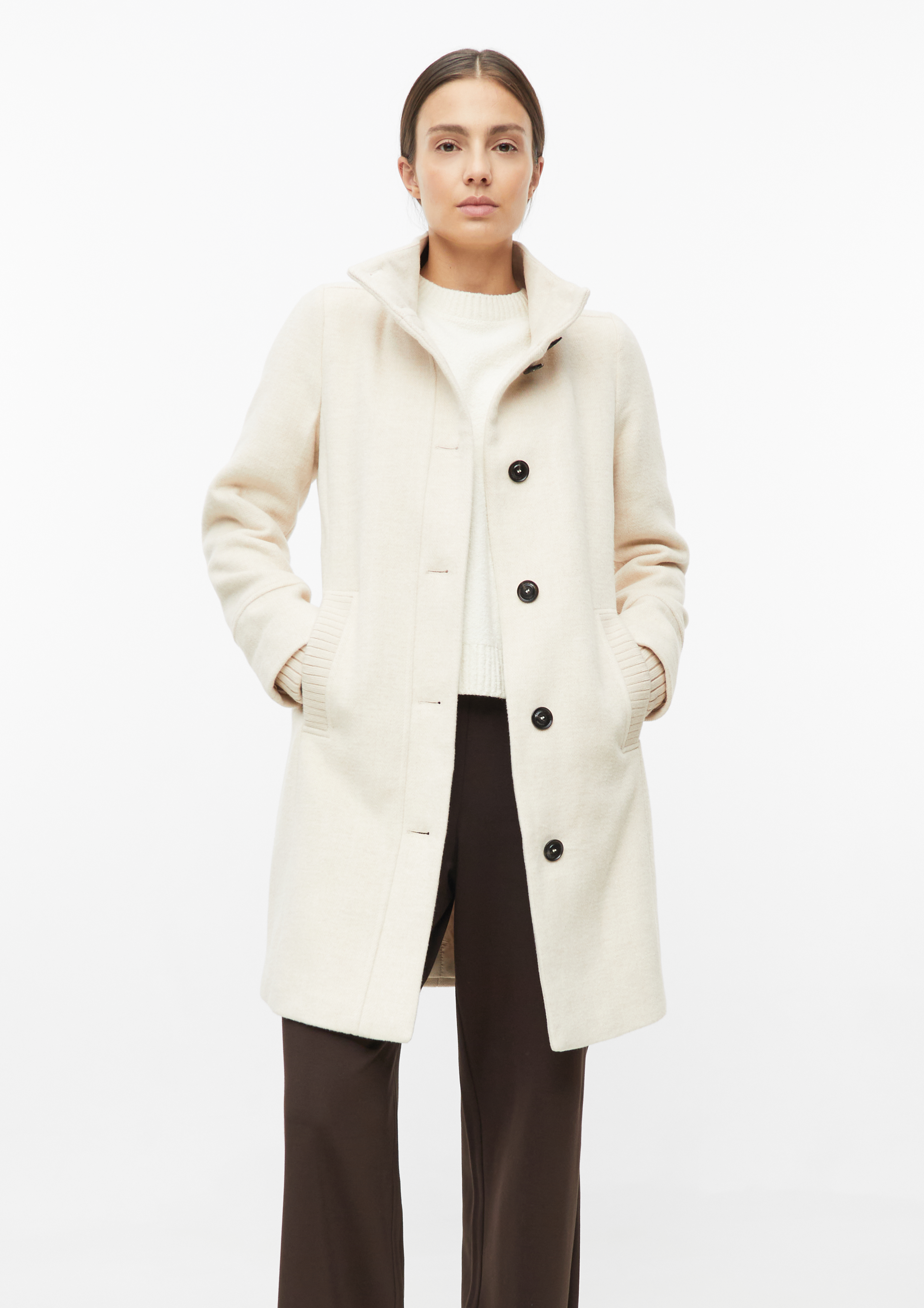 Manteau d'extérieur en crème de s.Oliver