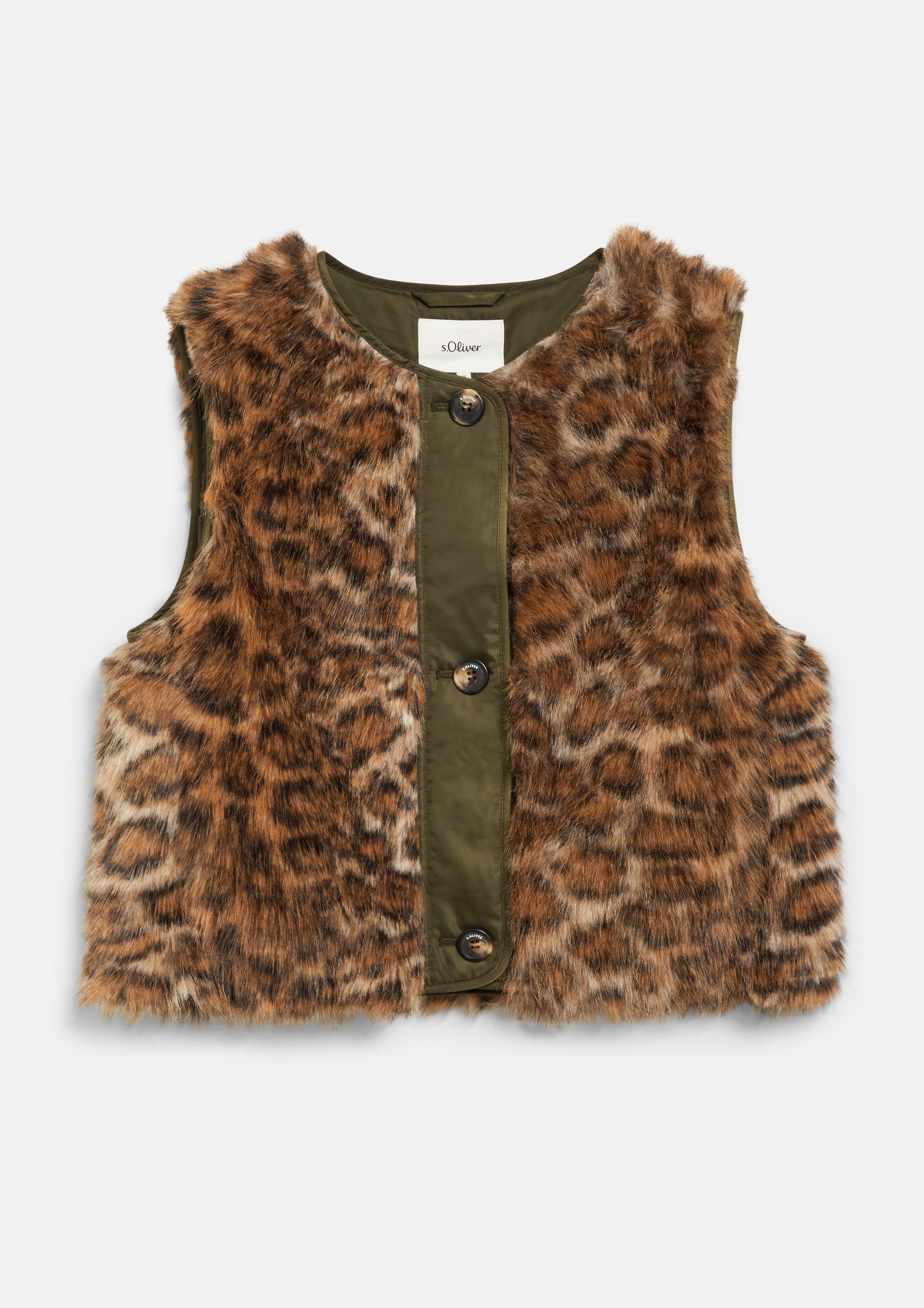 Femmes Gilet d'extérieur en olive de s.Oliver