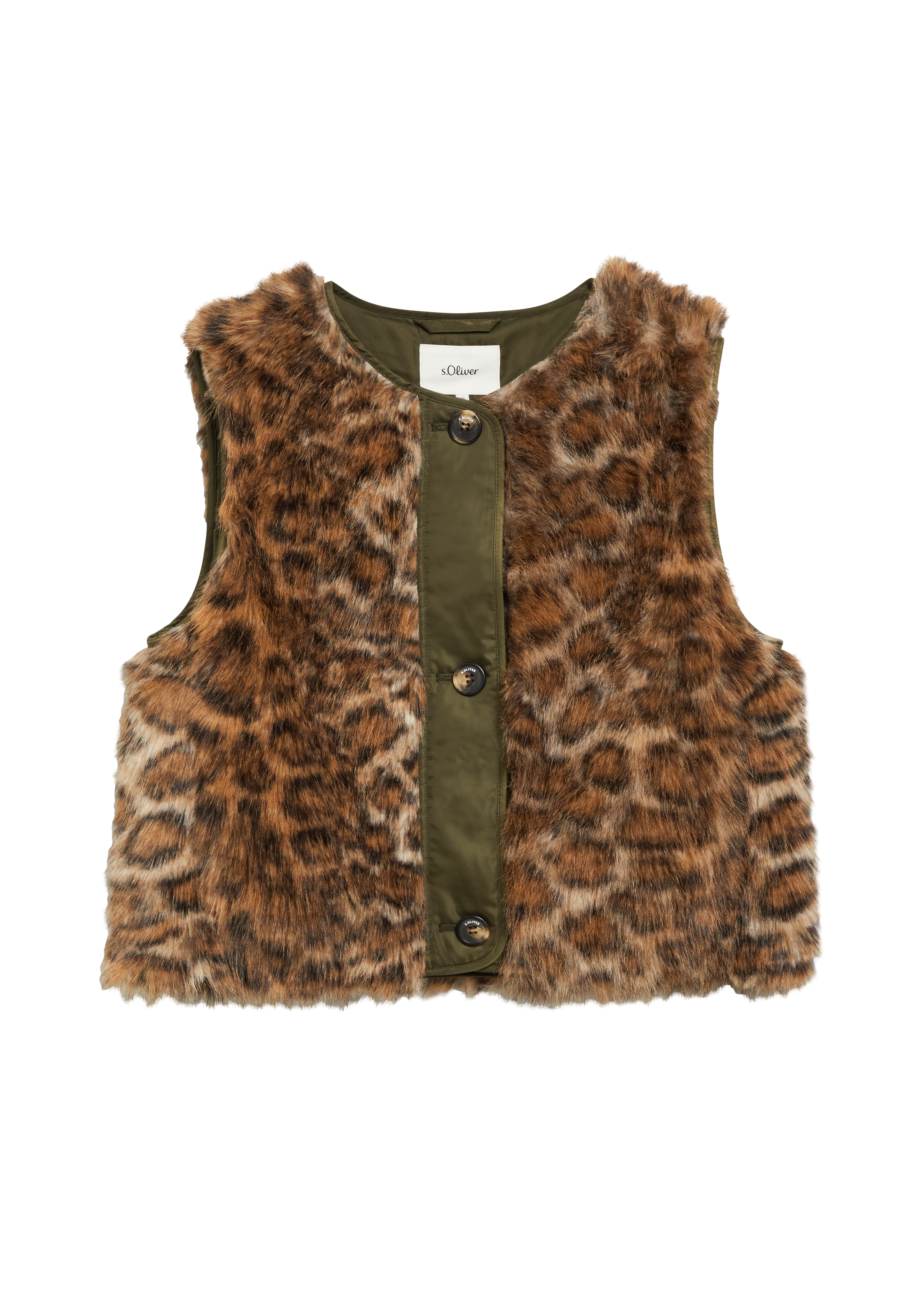 Vest met luipaardprint