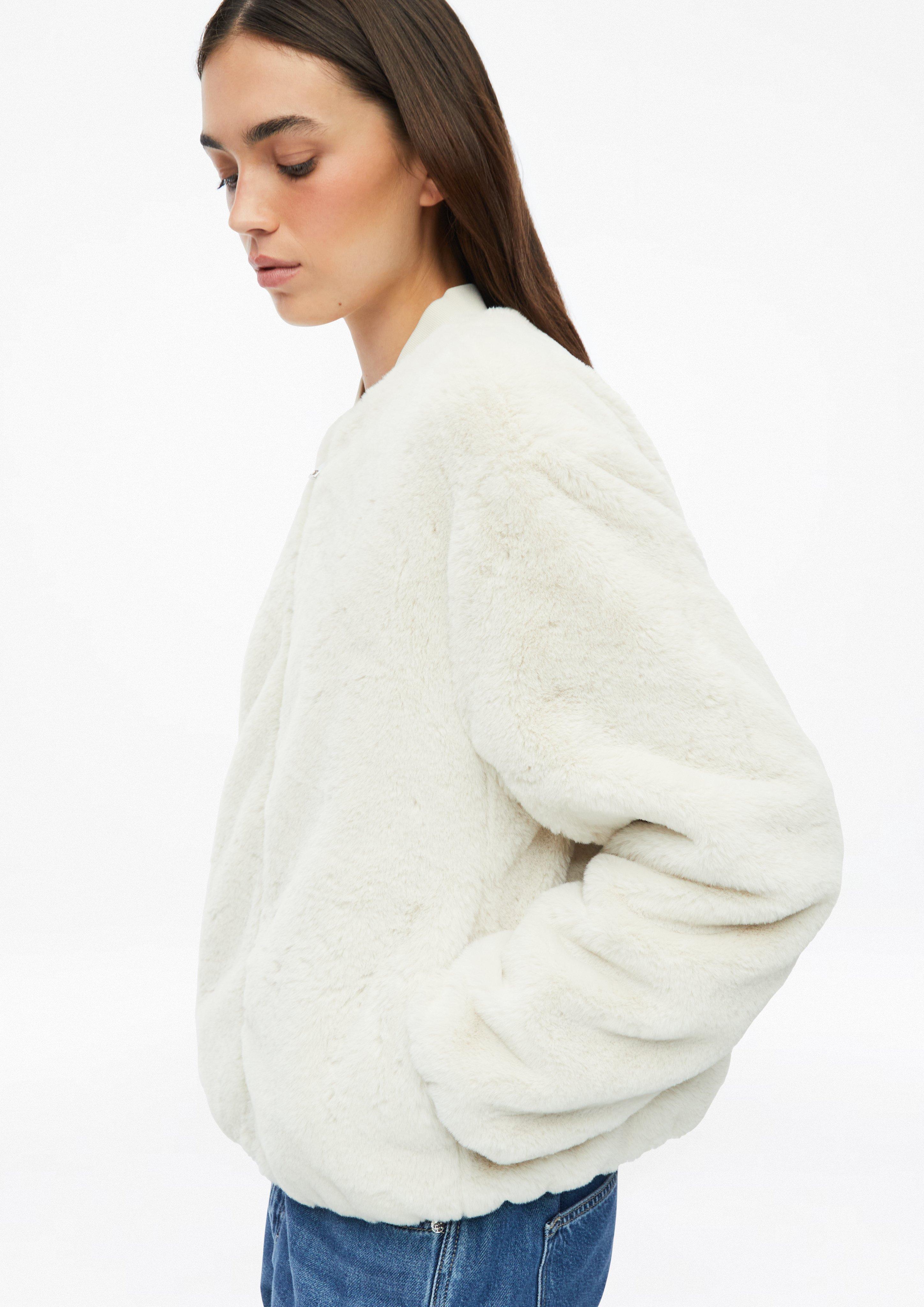 Damen Wendeblouson aus Webpelz in beige von s.Oliver