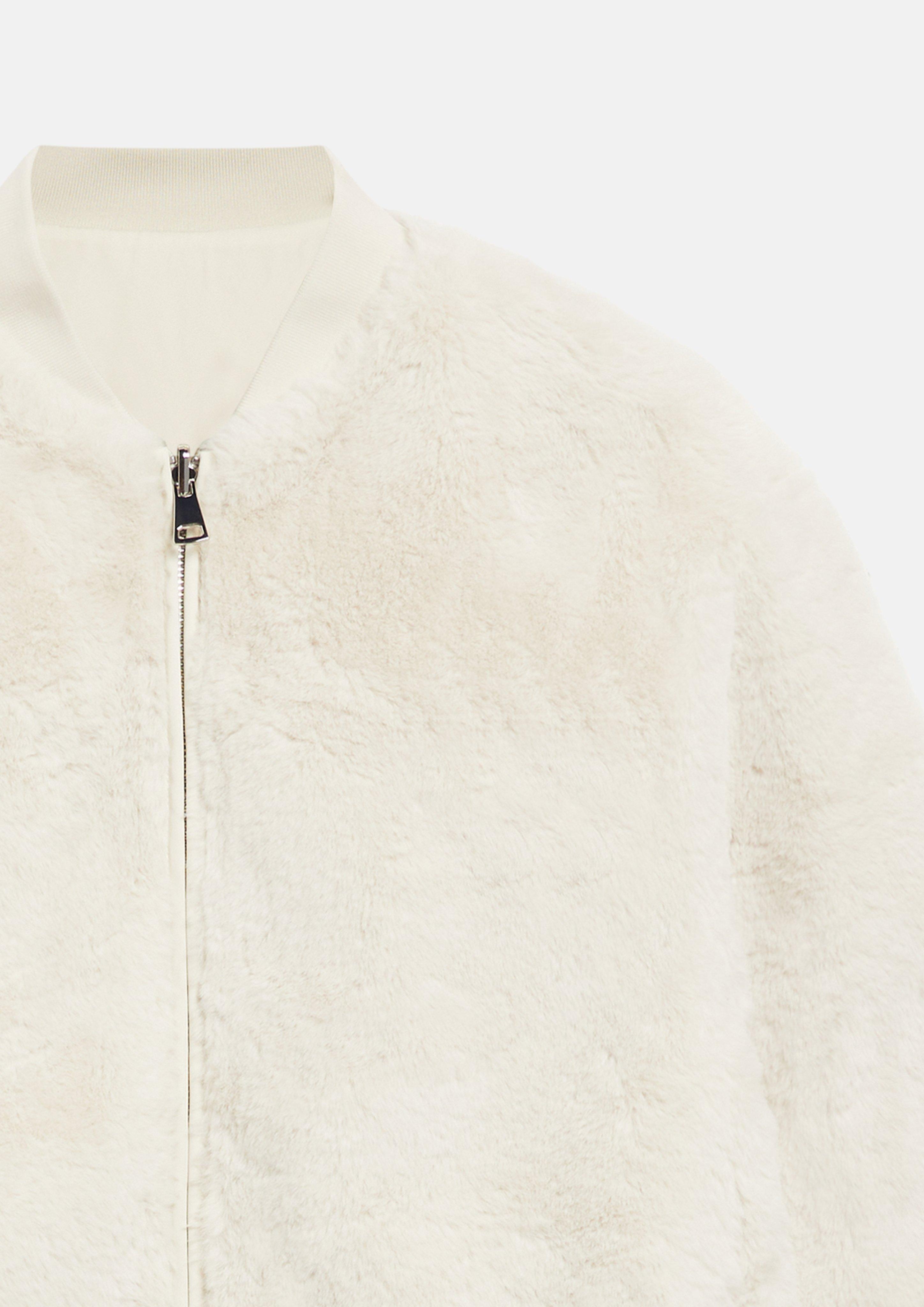 Damen Wendeblouson aus Webpelz in beige von s.Oliver