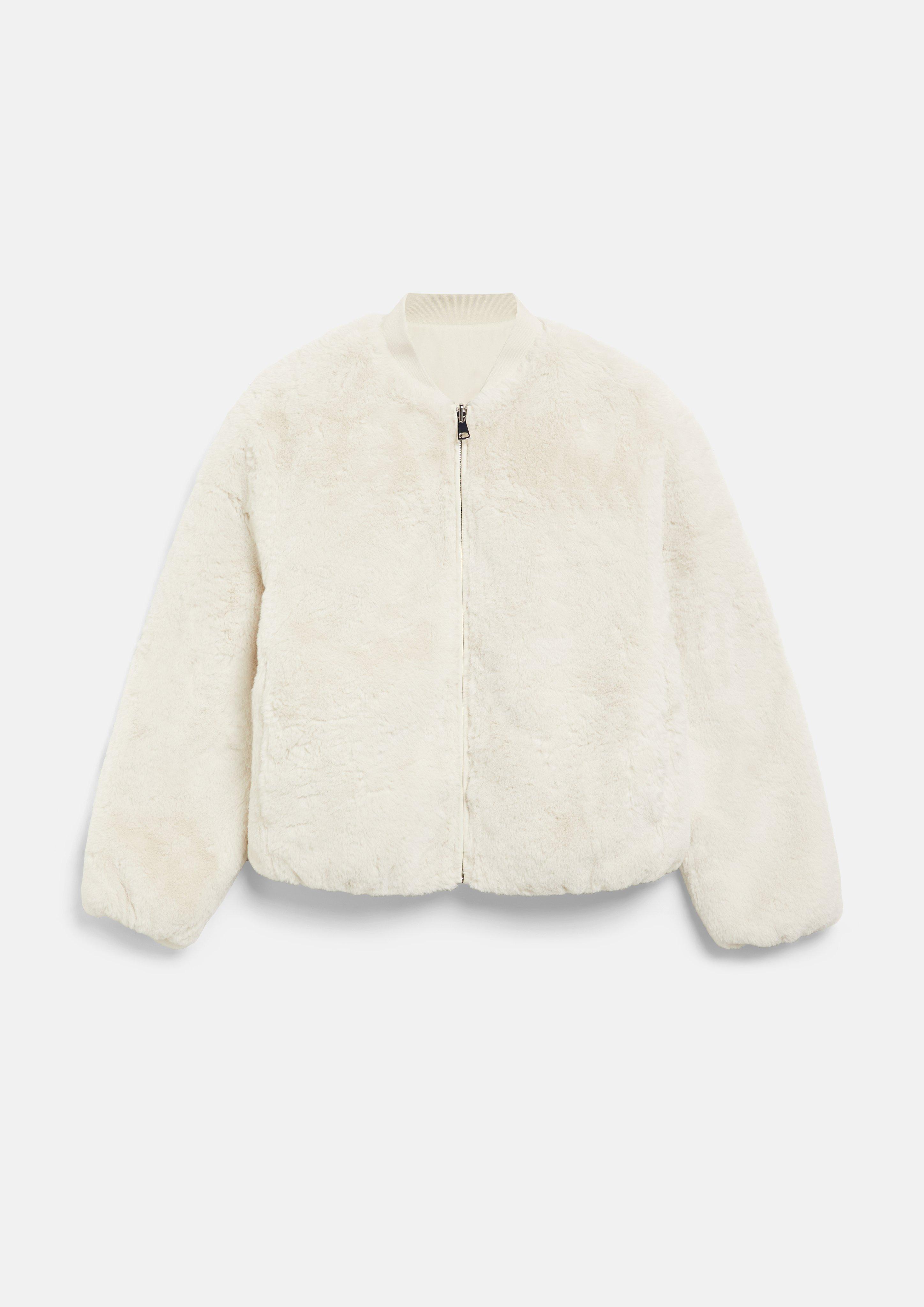 Damen Wendeblouson aus Webpelz in beige von s.Oliver