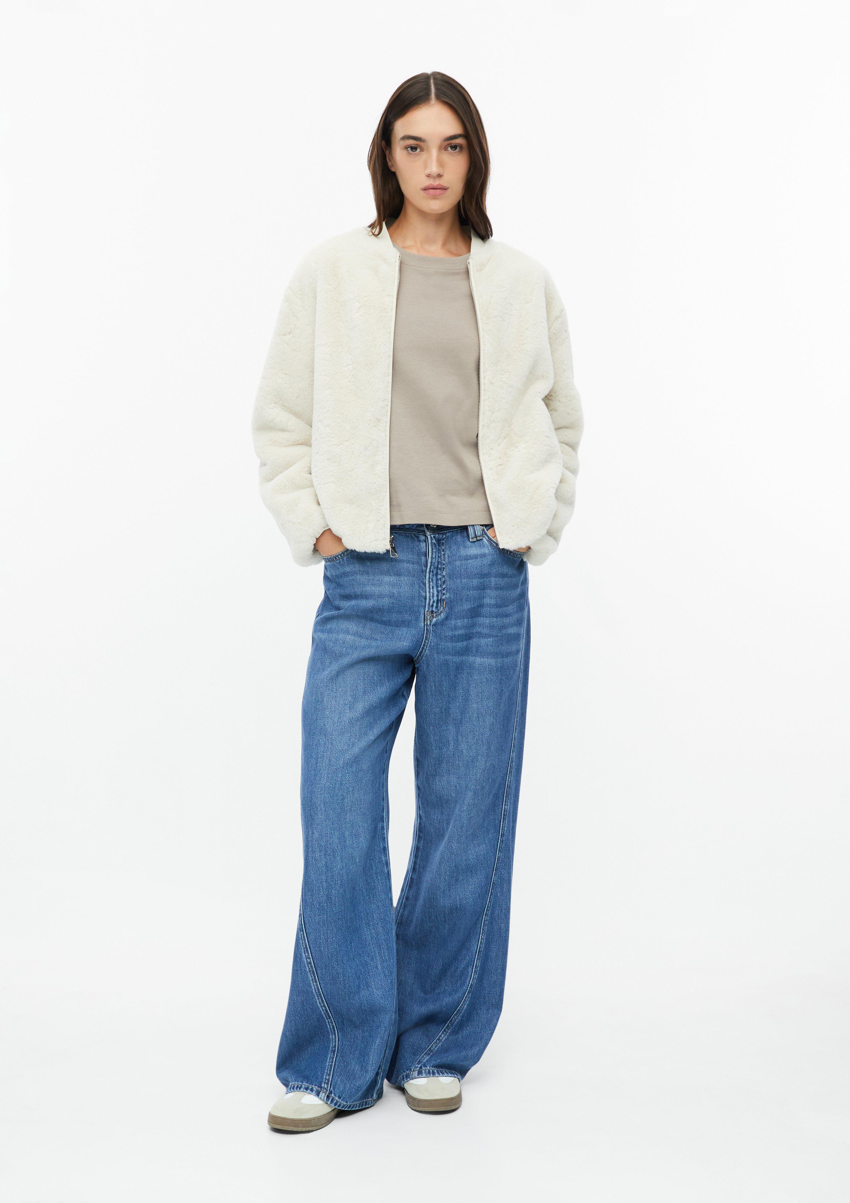 Damen Wendeblouson aus Webpelz in beige von s.Oliver
