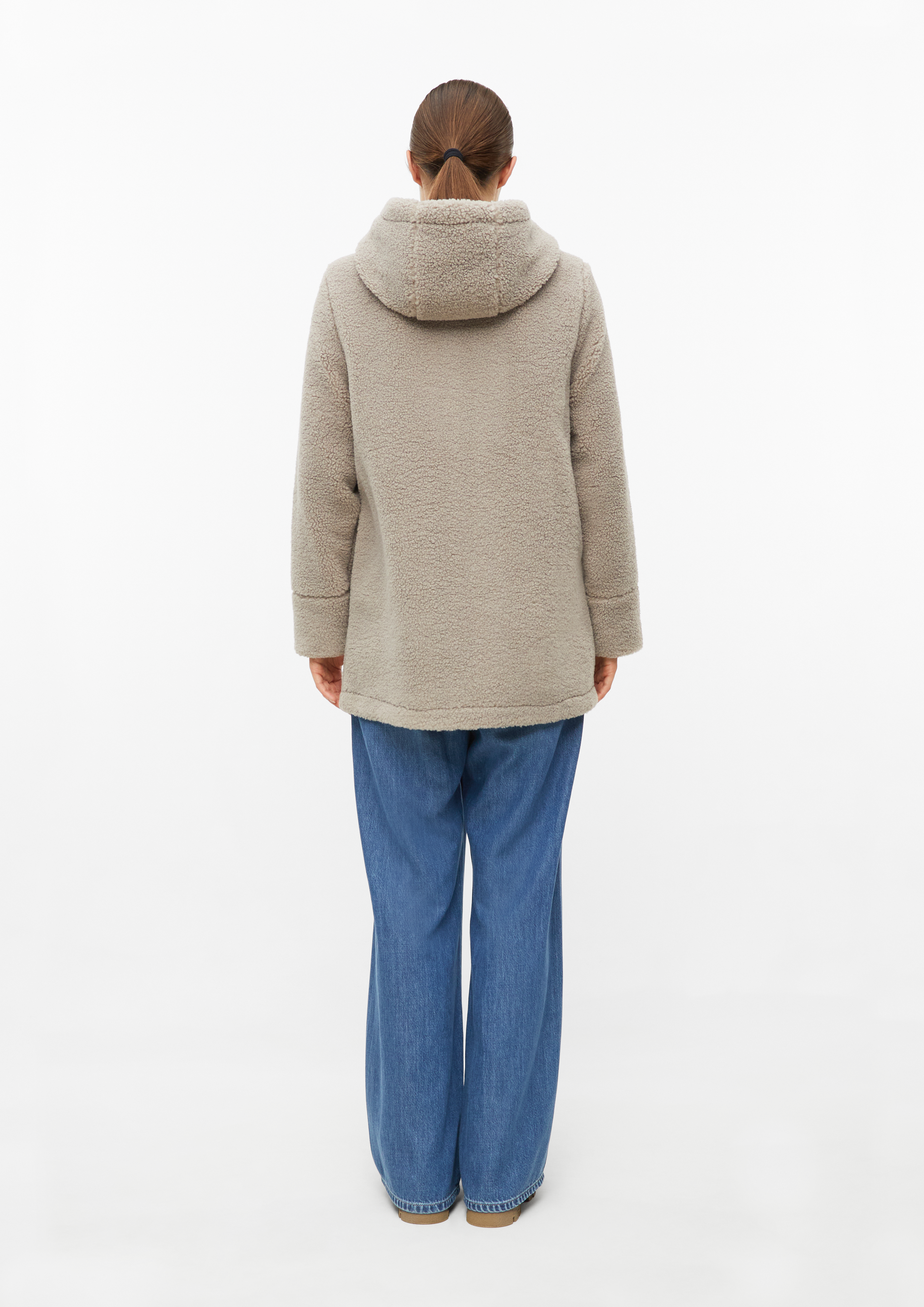 Damen Flauschige Teddyjacke in braun von s.Oliver
