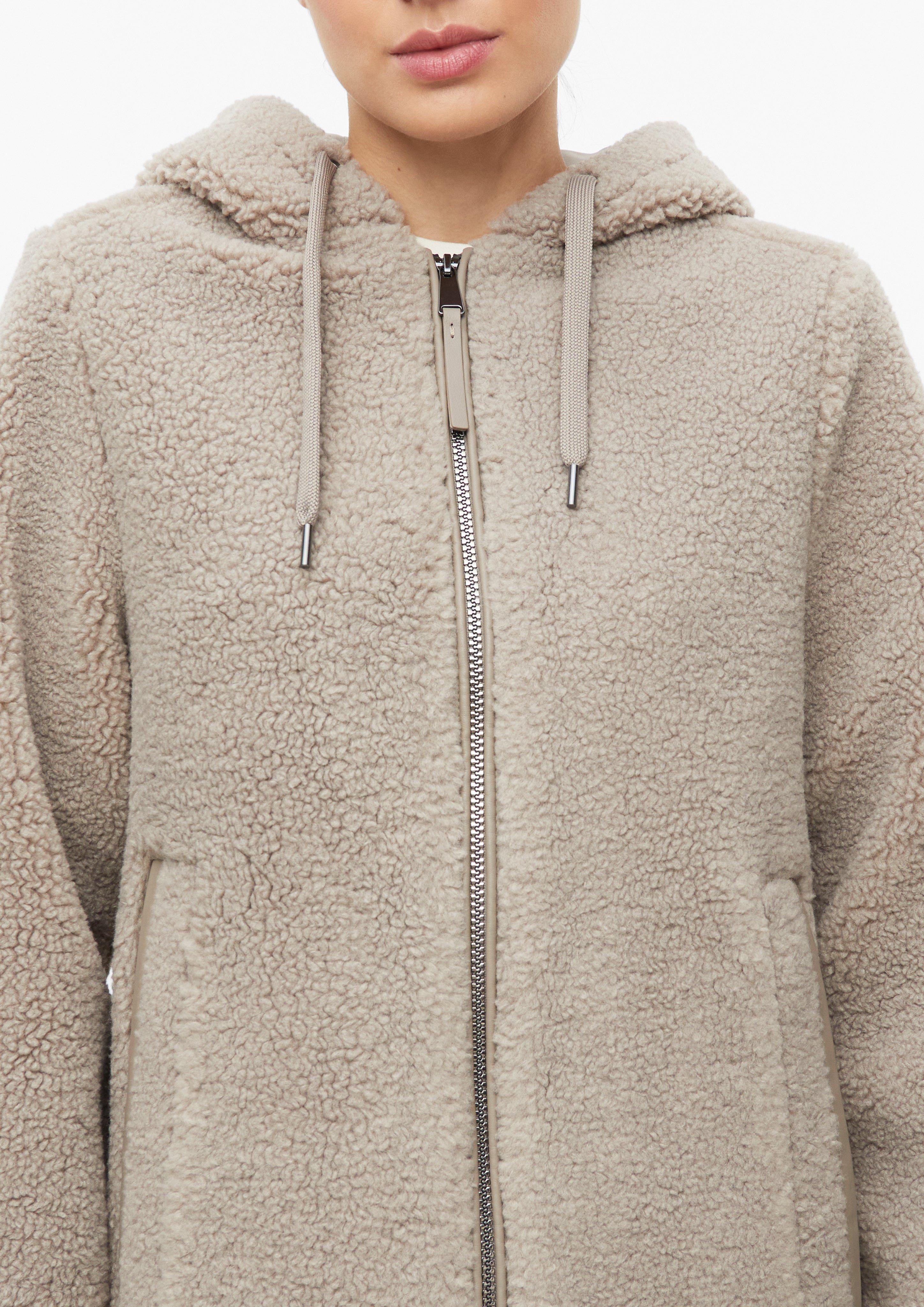 Damen Flauschige Teddyjacke in braun von s.Oliver