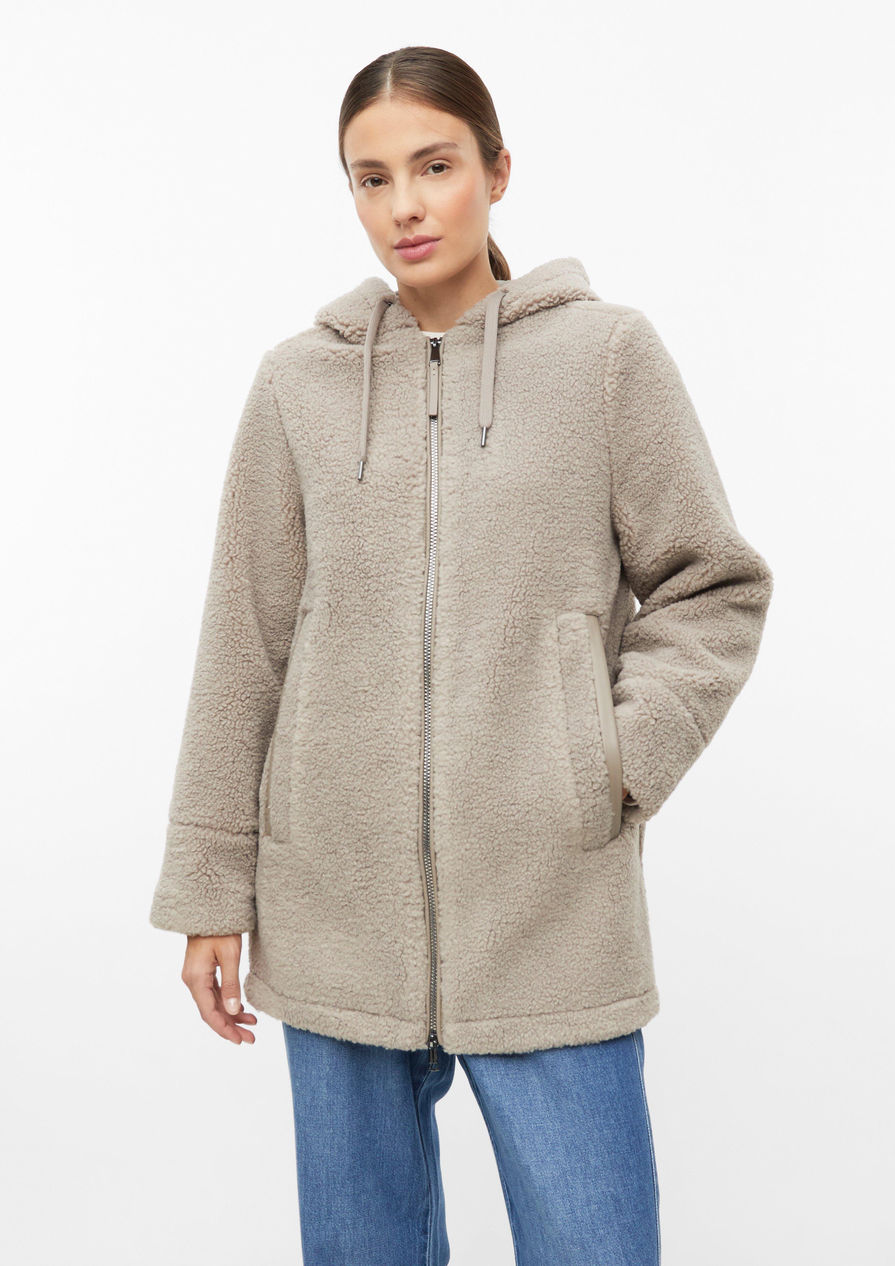 Flauschige Teddyjacke in Farbe hellbraun von s.Oliver