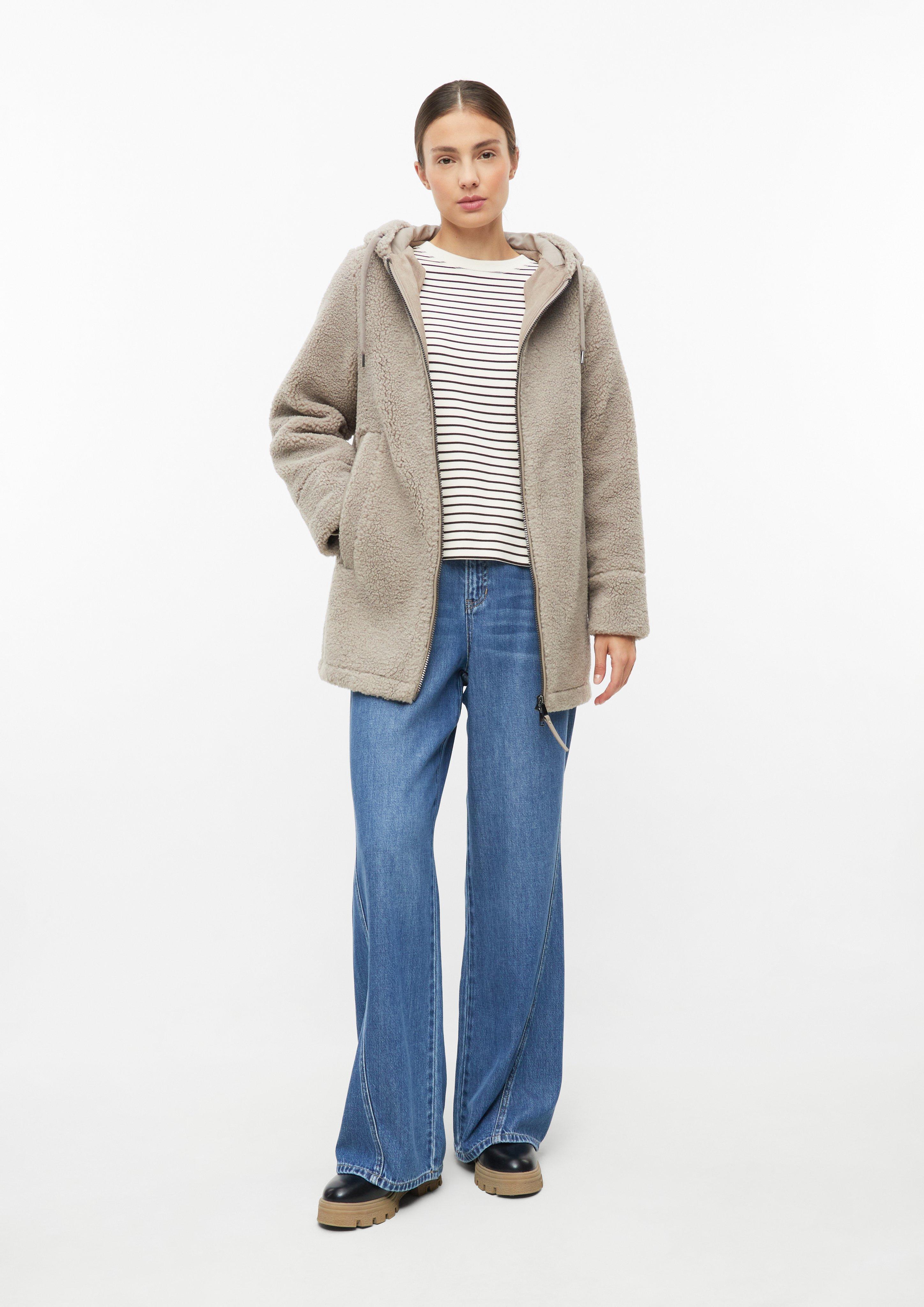 Damen Flauschige Teddyjacke in braun von s.Oliver