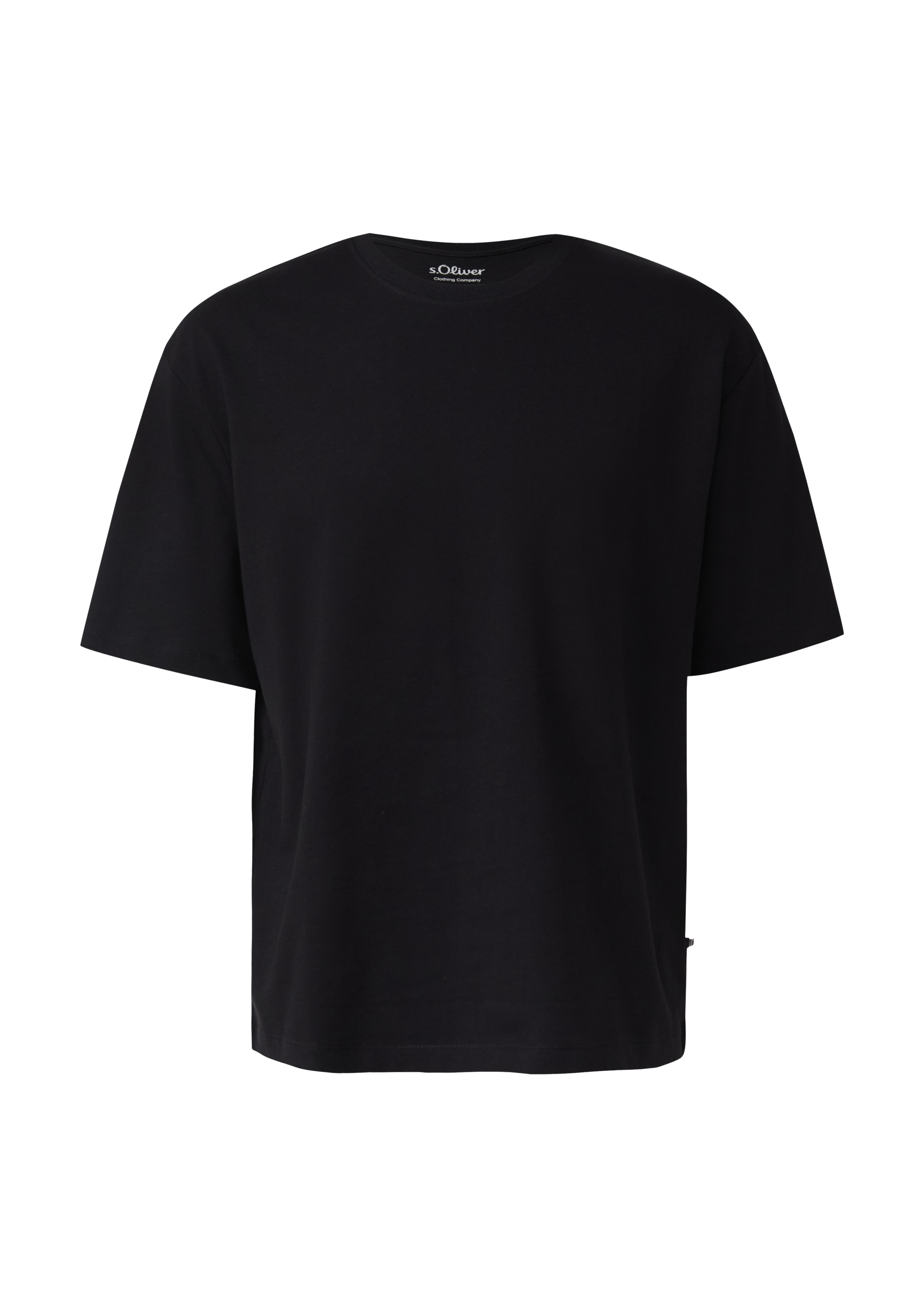 T-shirt van zware jersey in een moderne pasvorm