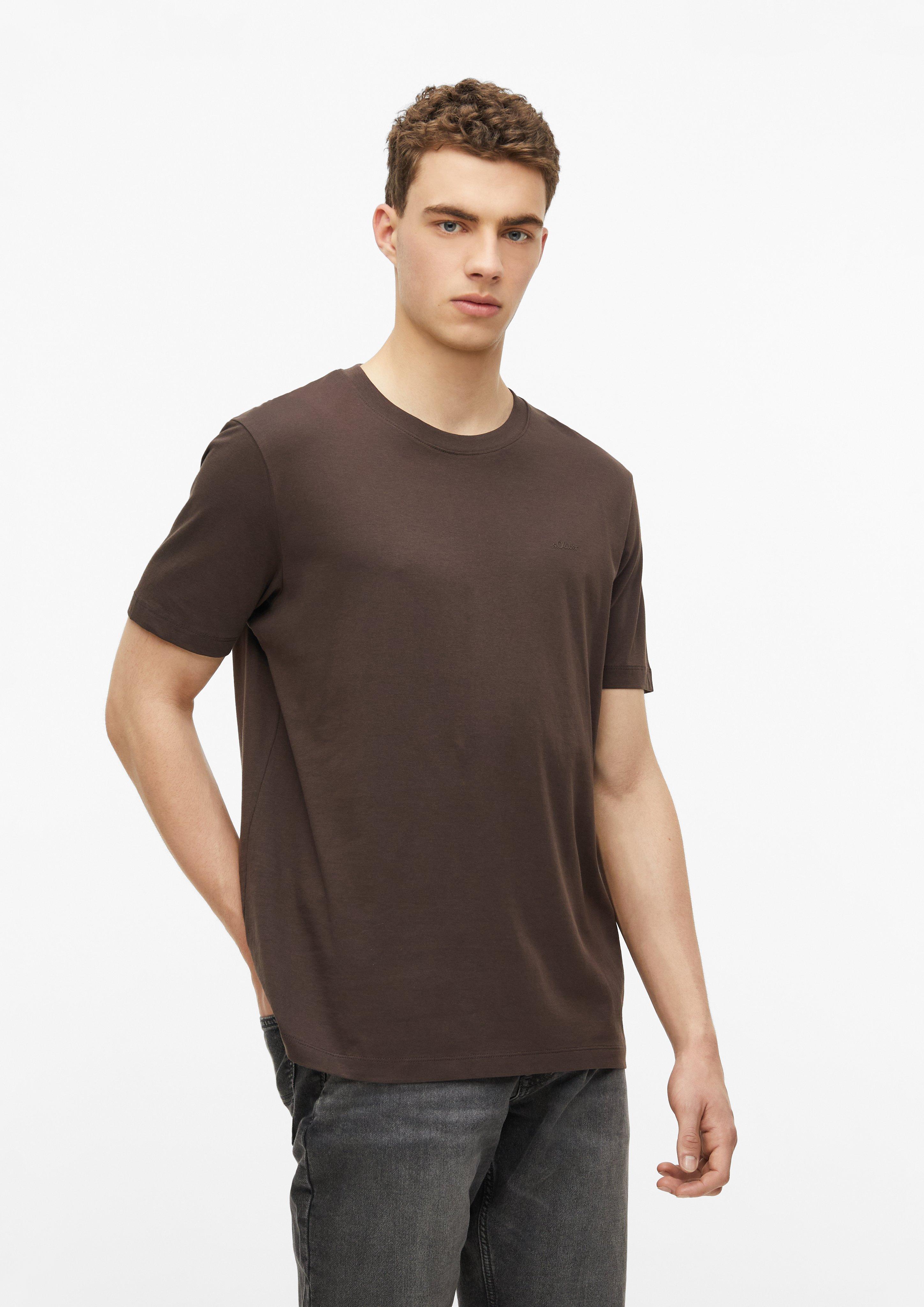 Hommes T-shirt en brun de s.Oliver