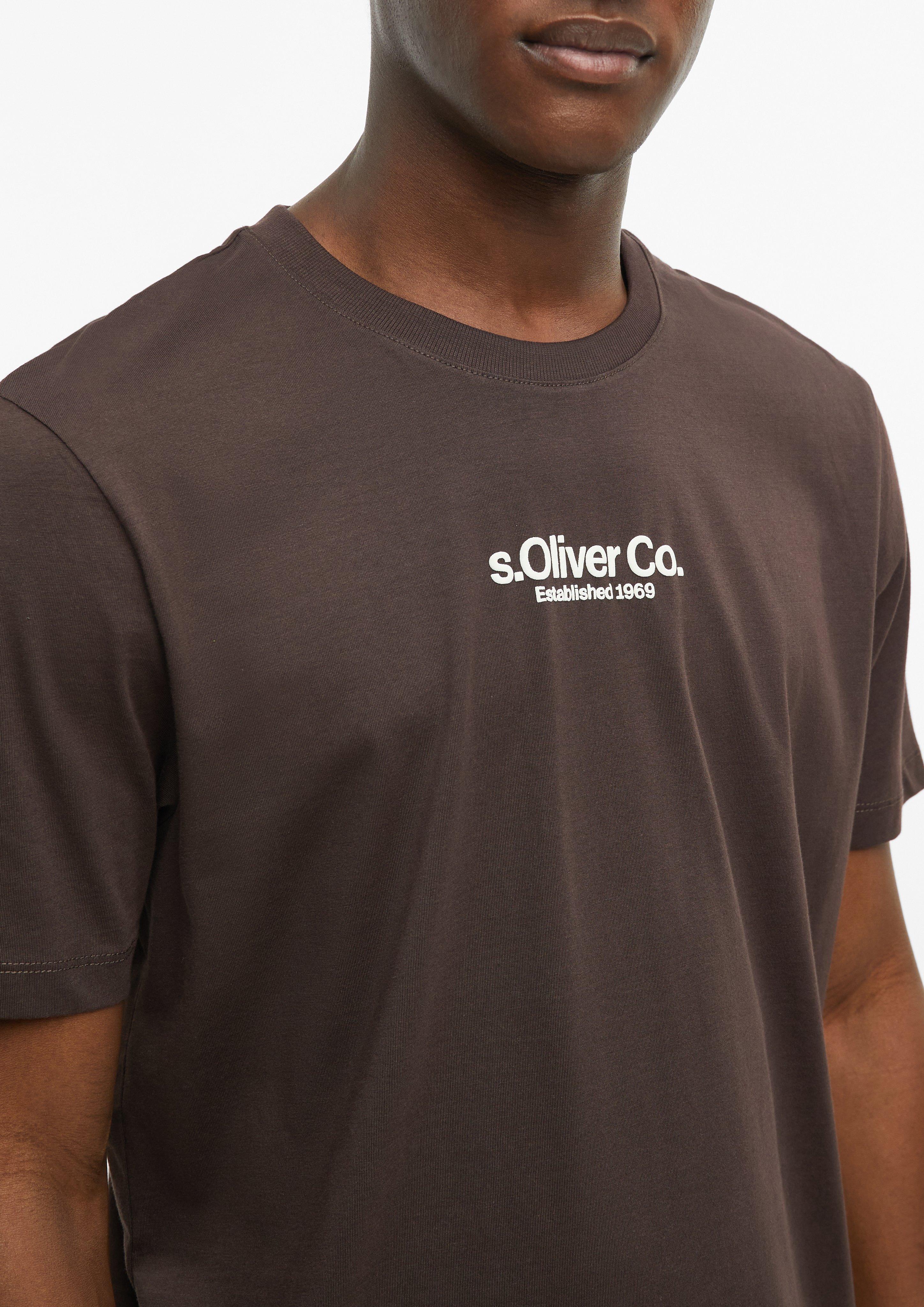 Hommes T-shirt en brun de s.Oliver