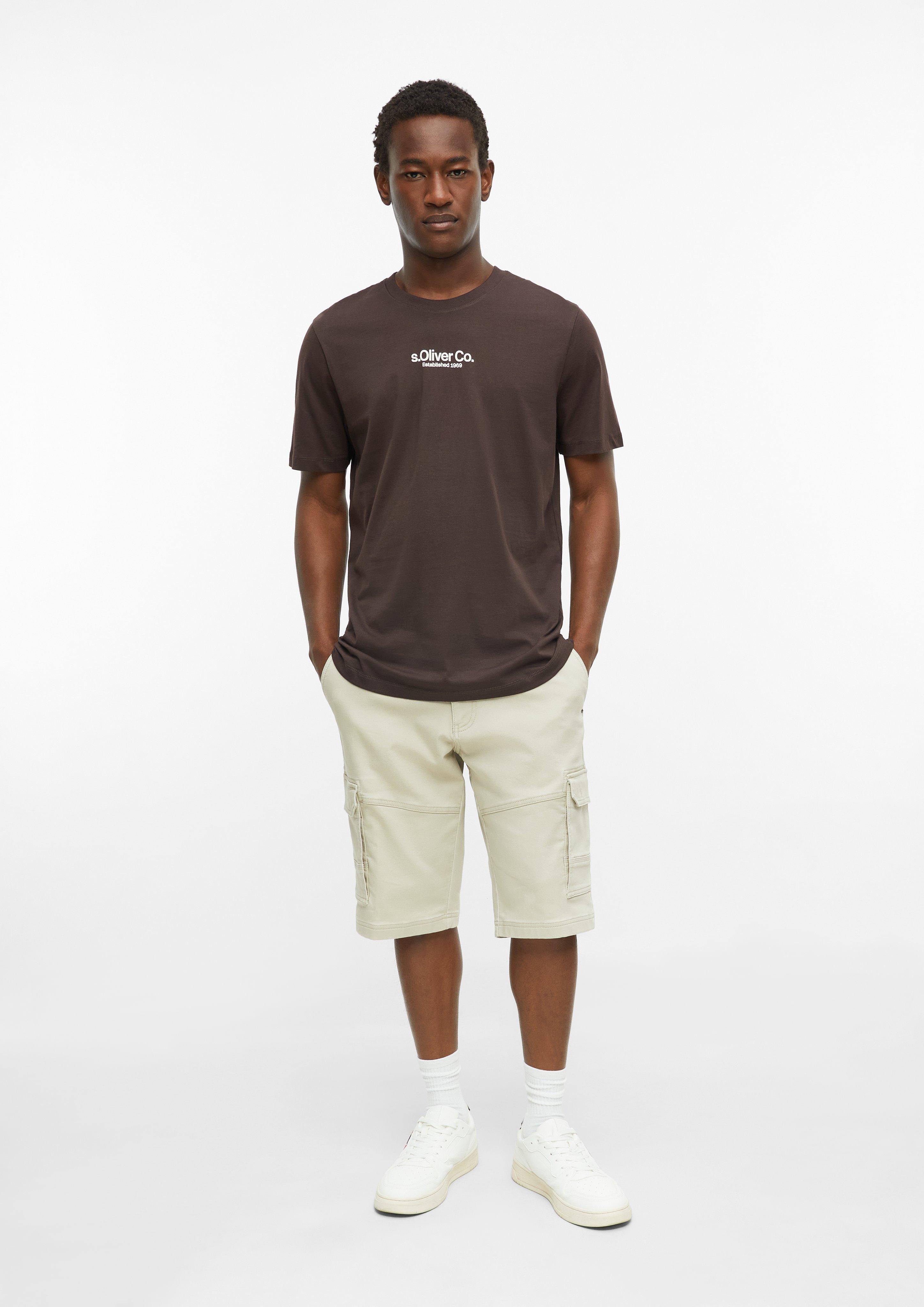 Hommes T-shirt en brun de s.Oliver