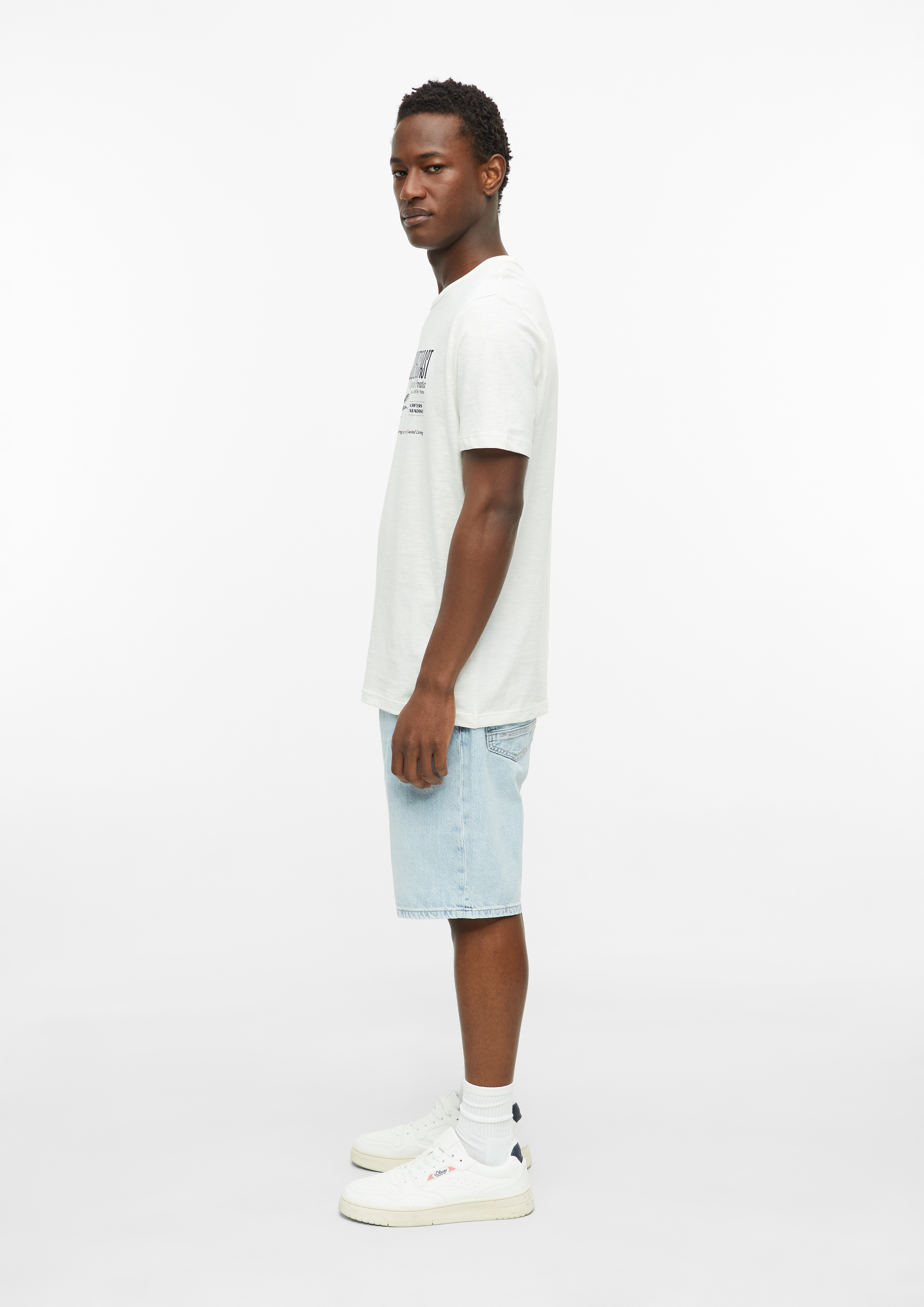 Herren T-Shirt in creme von s.Oliver