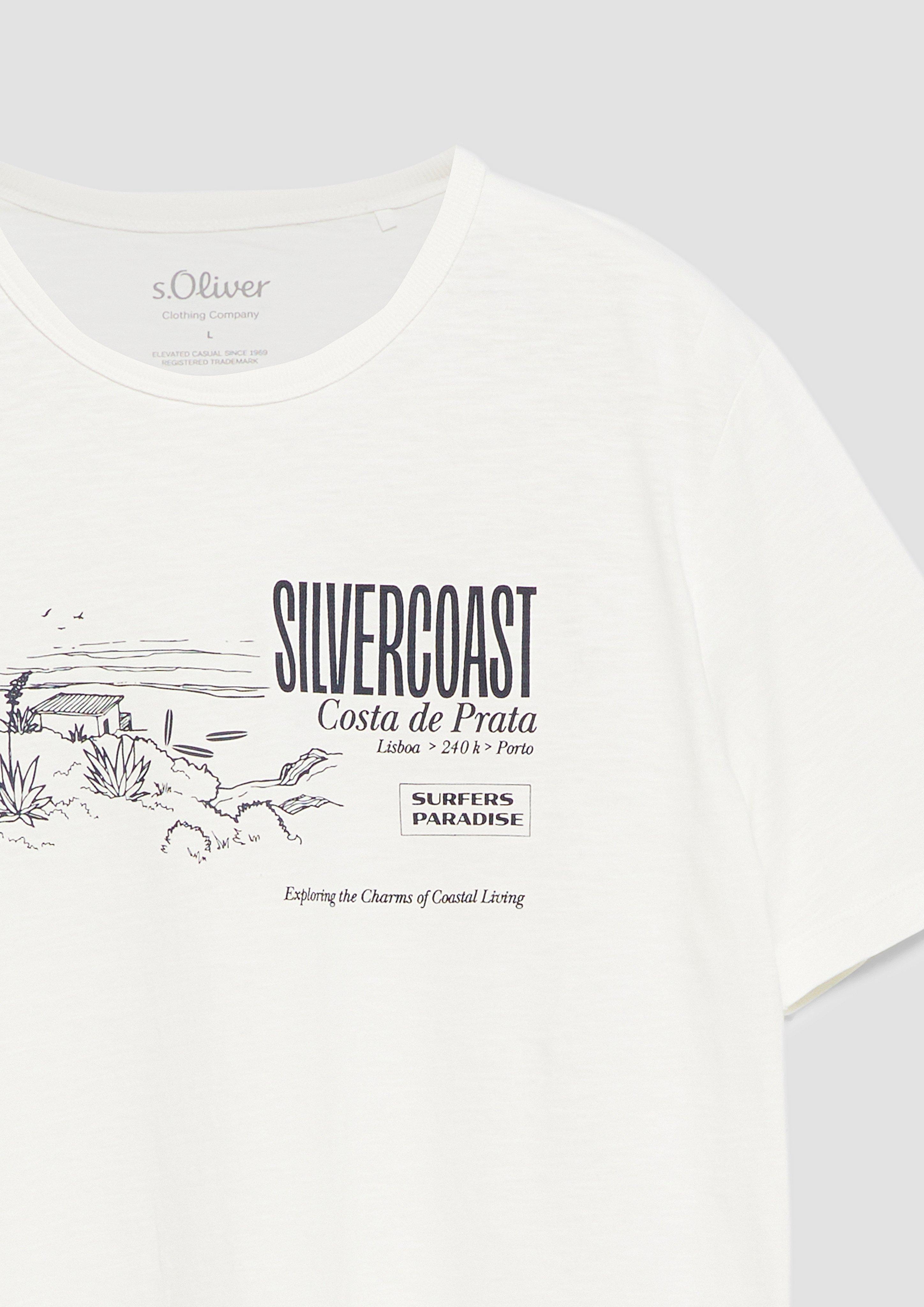 Herren T-Shirt in creme von s.Oliver
