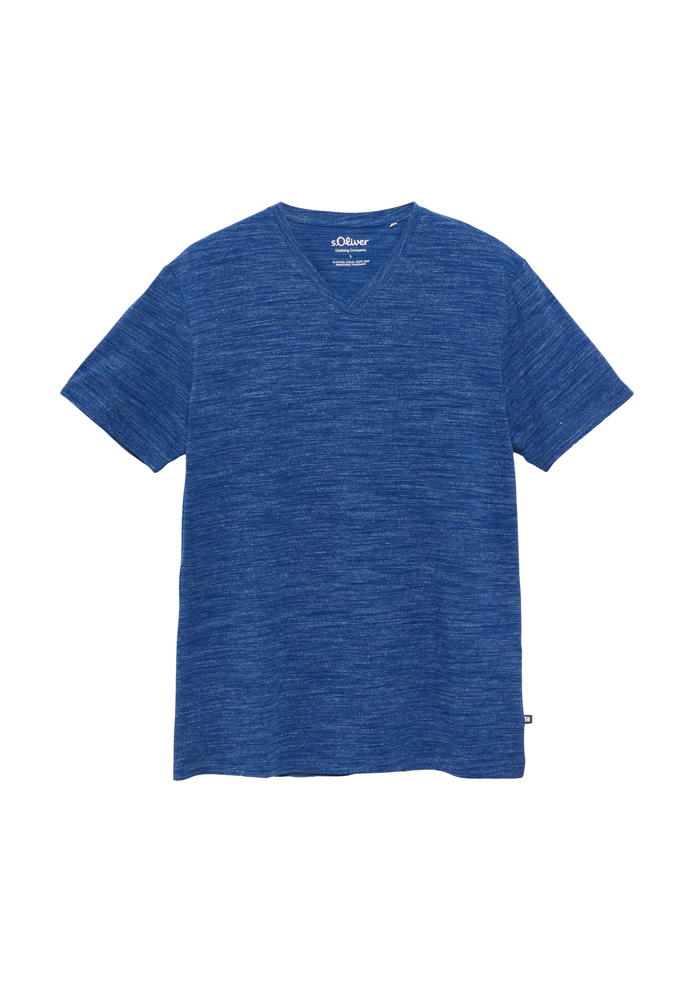 Gevlekt T-shirt met V-hals