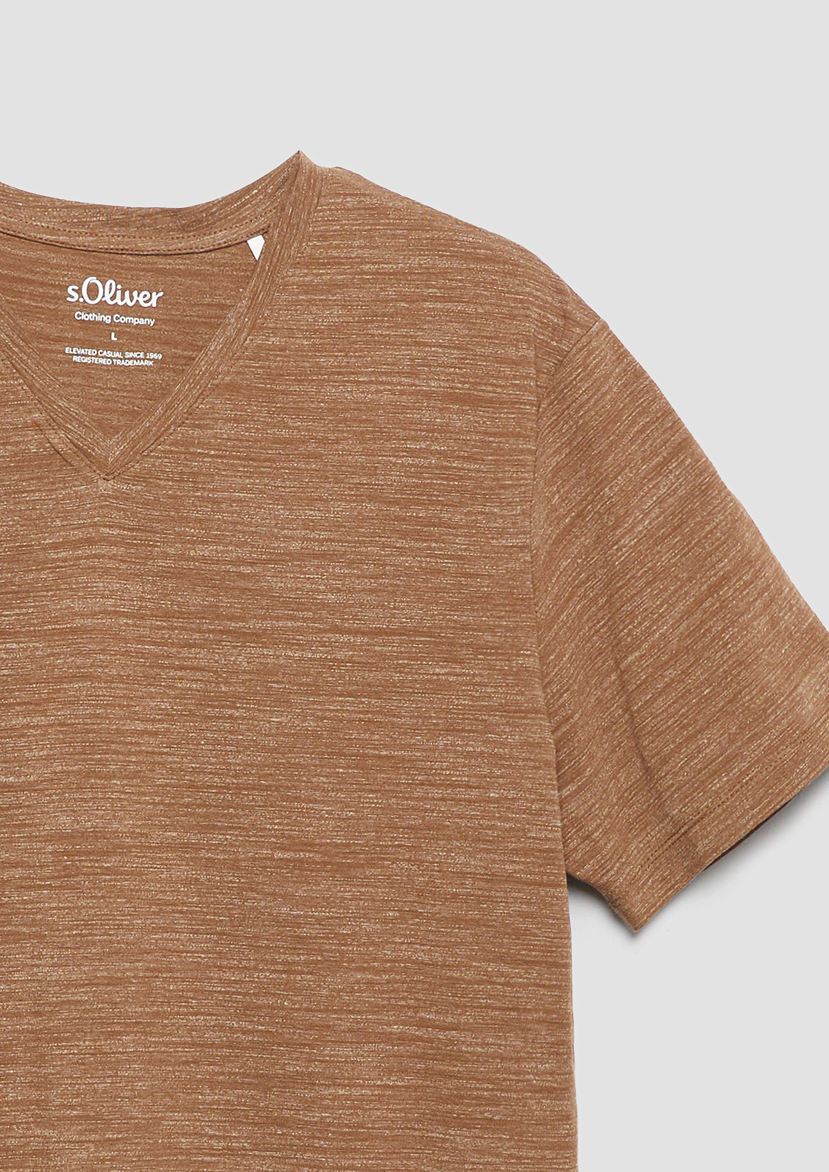 Herren T-Shirt in braun von s.Oliver