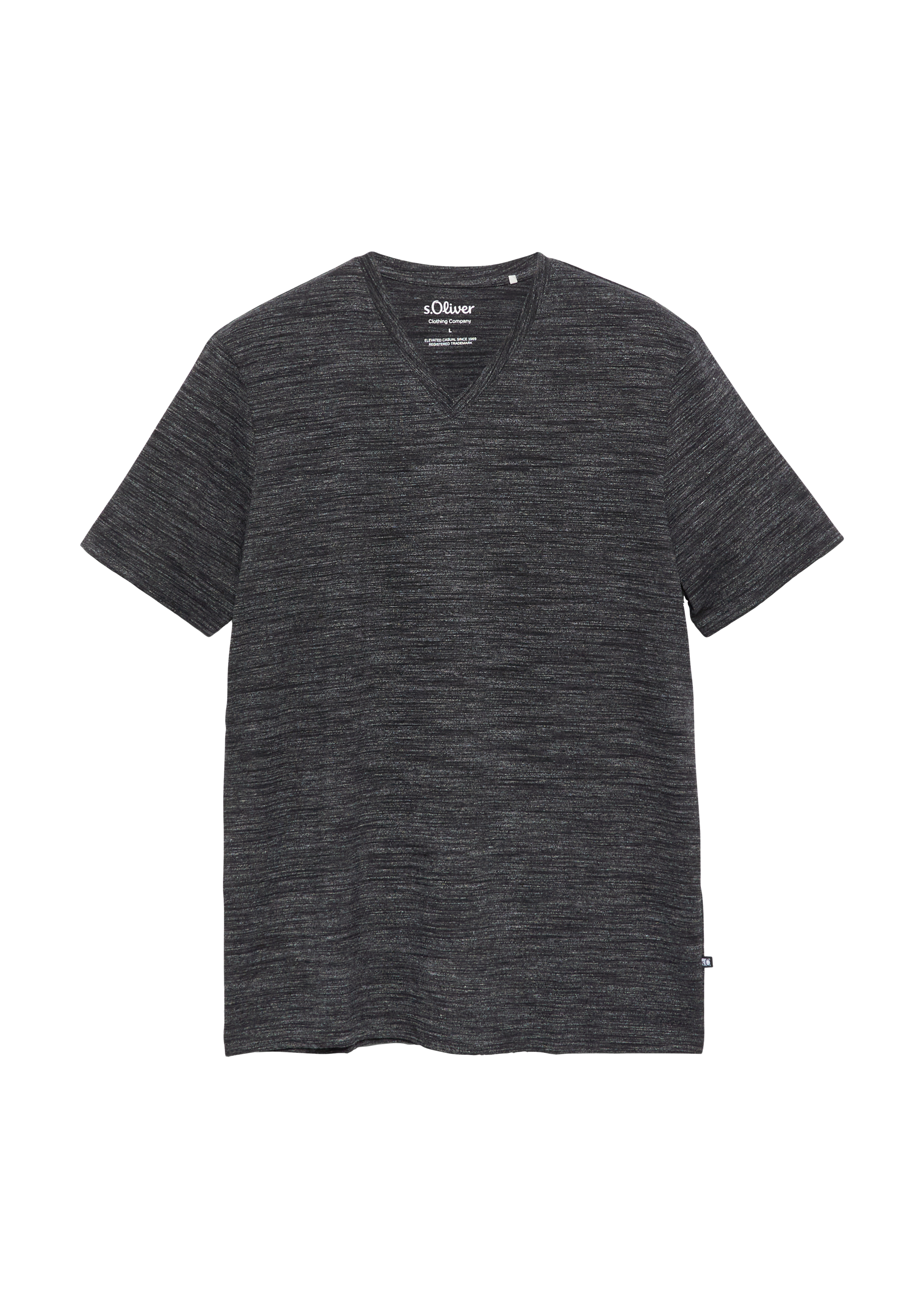 Gevlekt T-shirt met V-hals