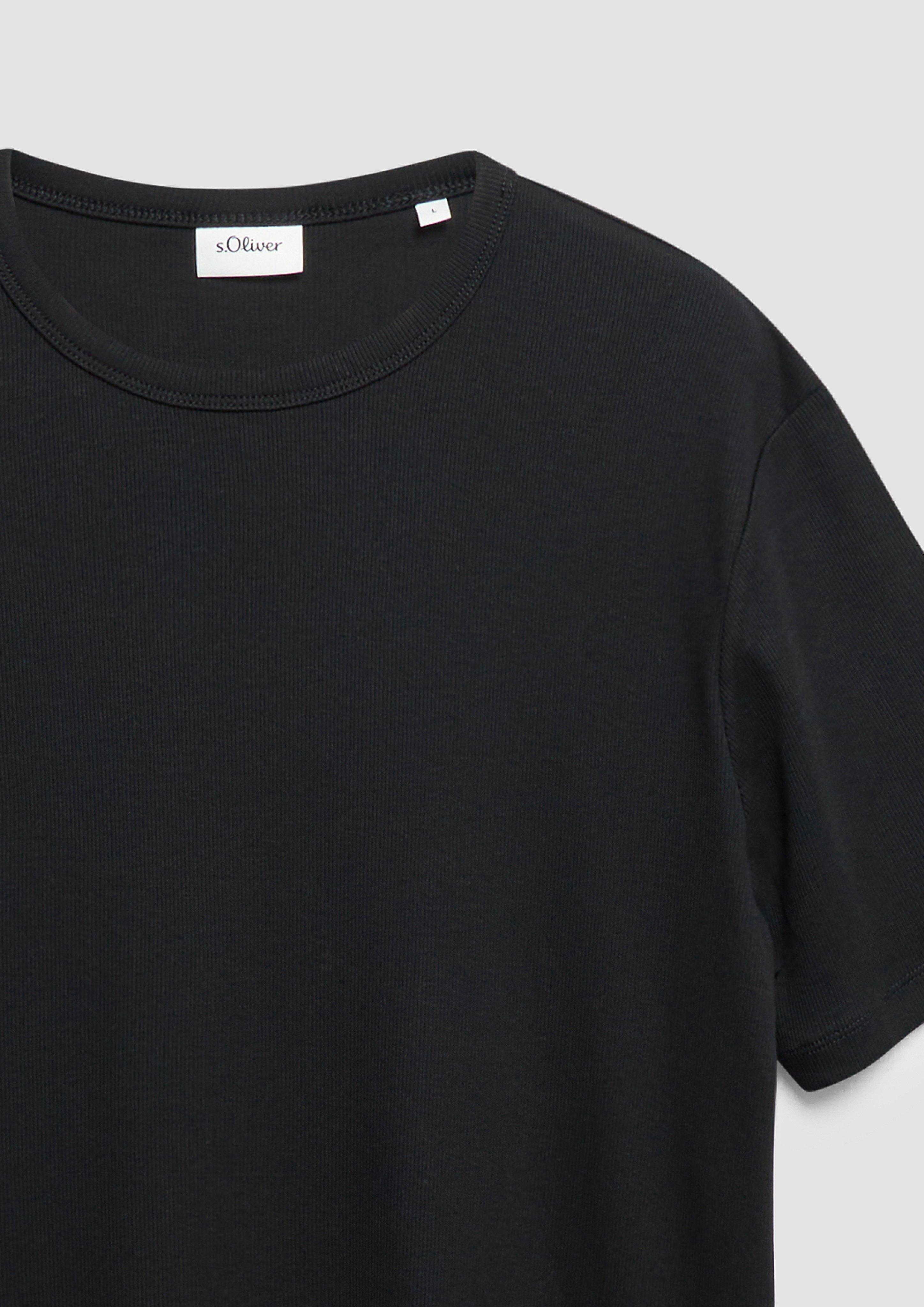 Herren T-Shirt in schwarz von s.Oliver