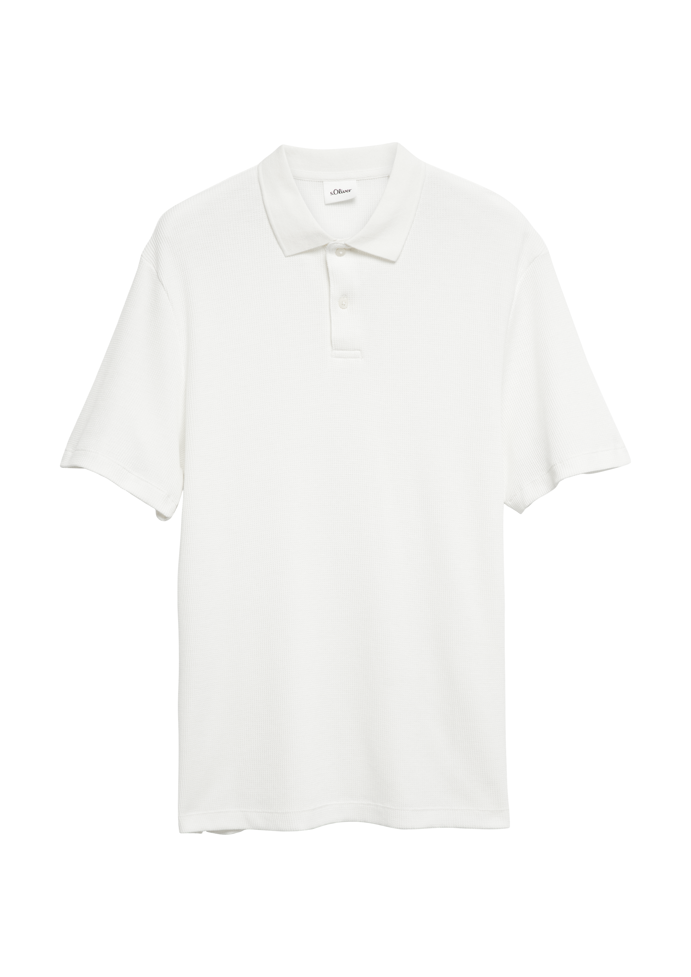 Poloshirt aus Waffelpiqué
