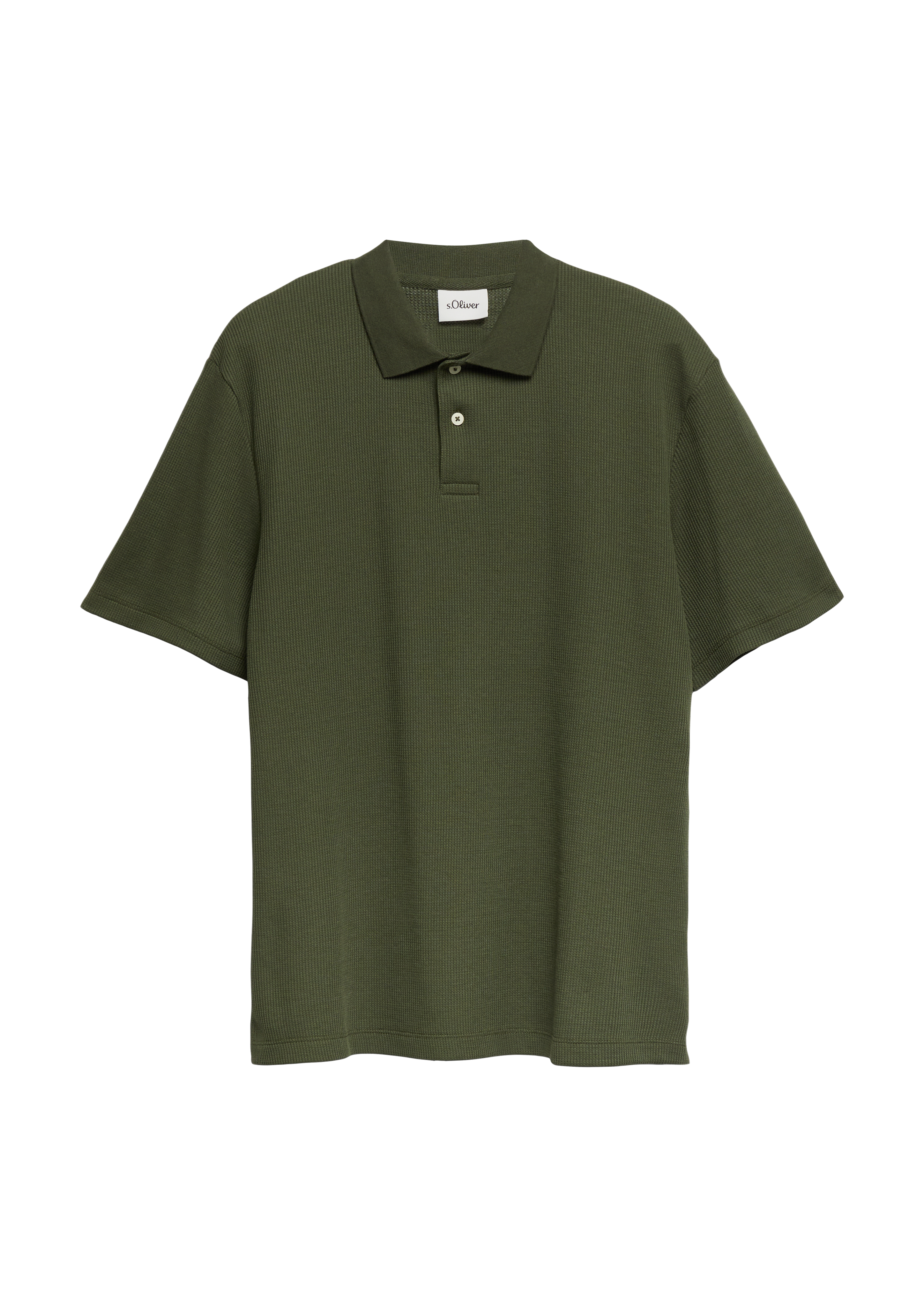 Wafel piqué polo