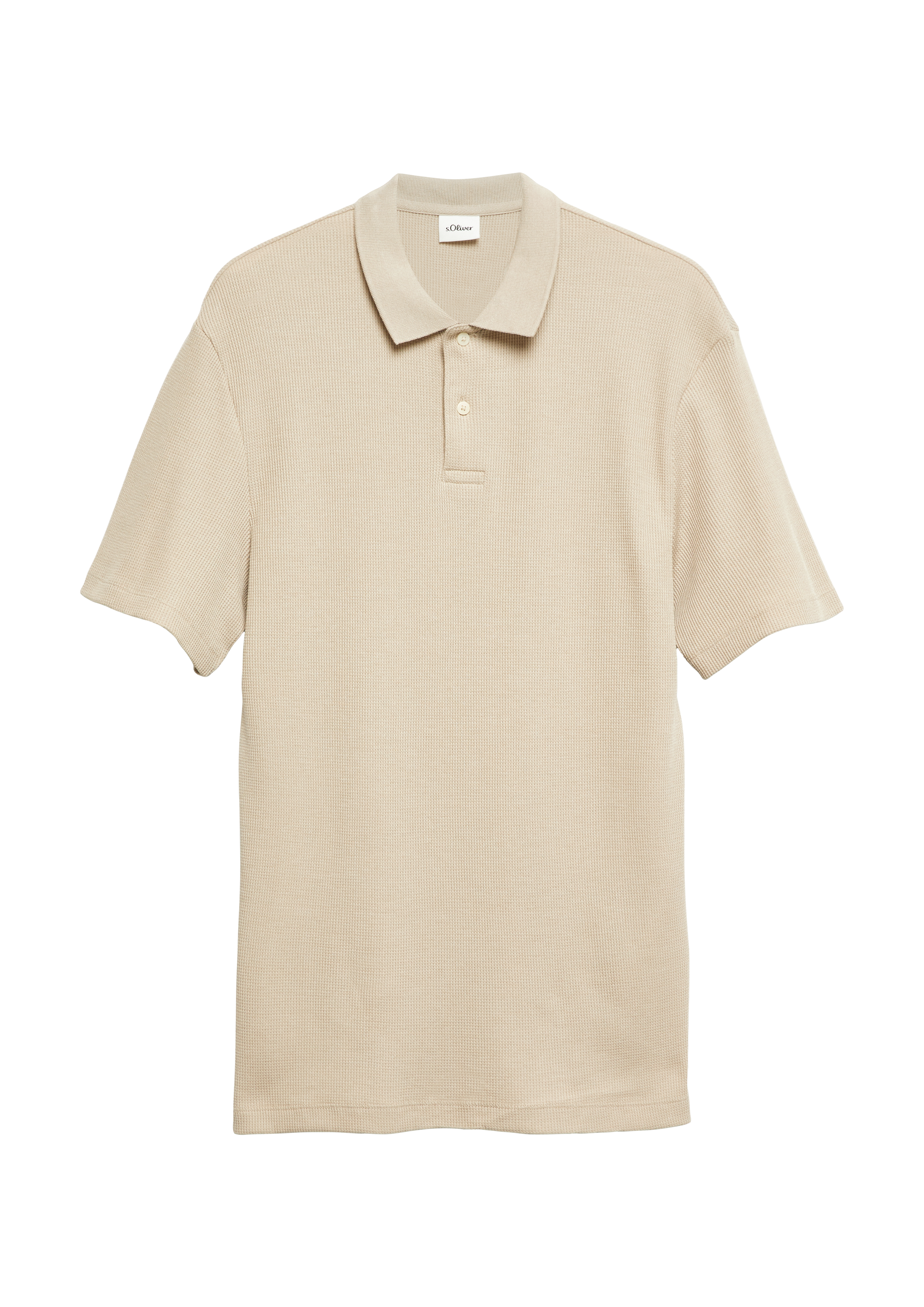 Wafel piqué polo