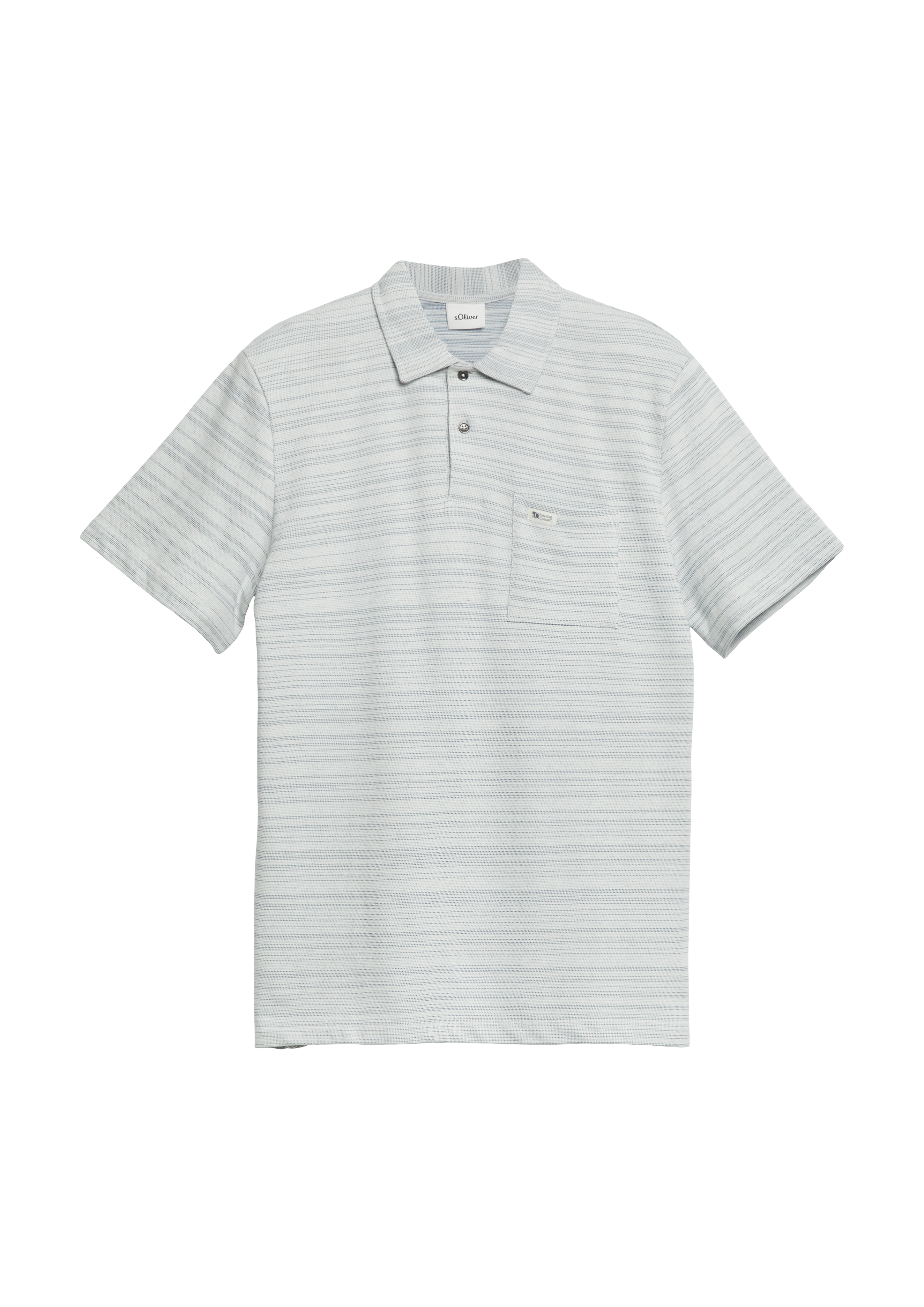 Poloshirt met gestructureerde strepen