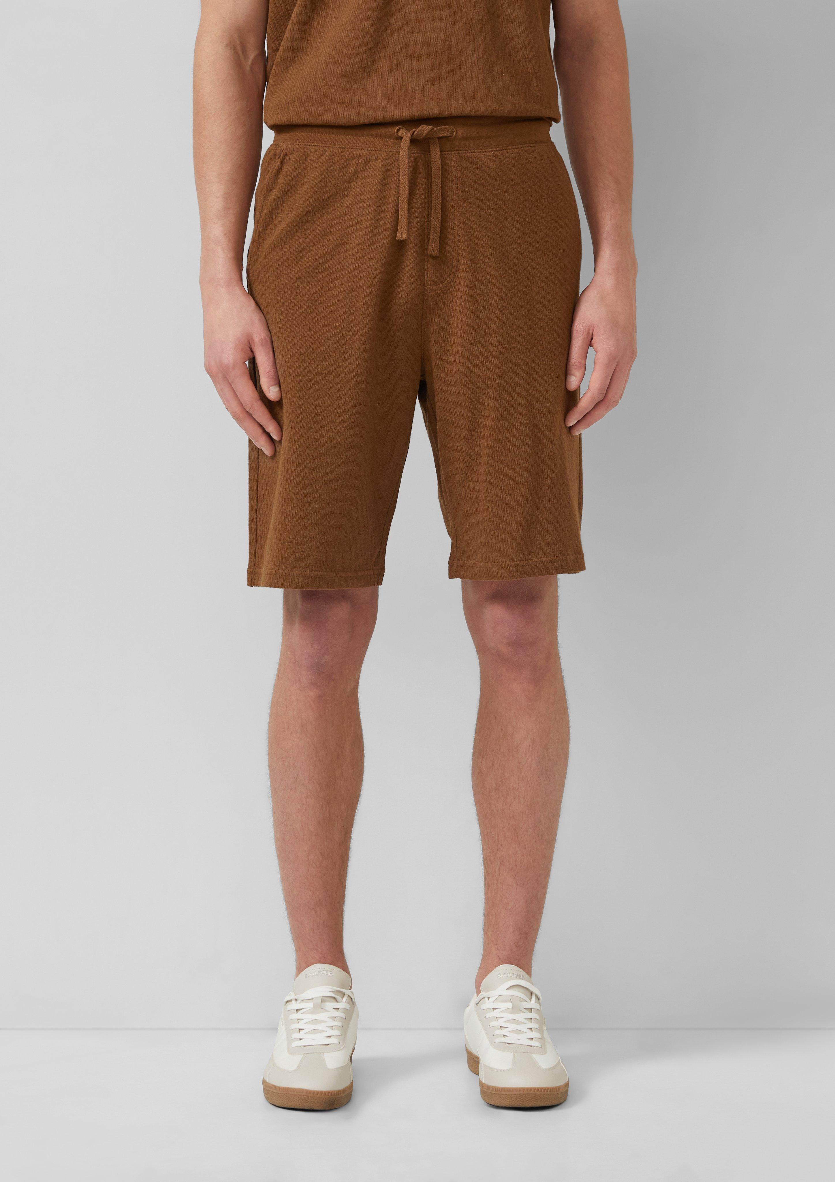 Thumbnail - Bermuda aus strukturiertem Baumwolljersey