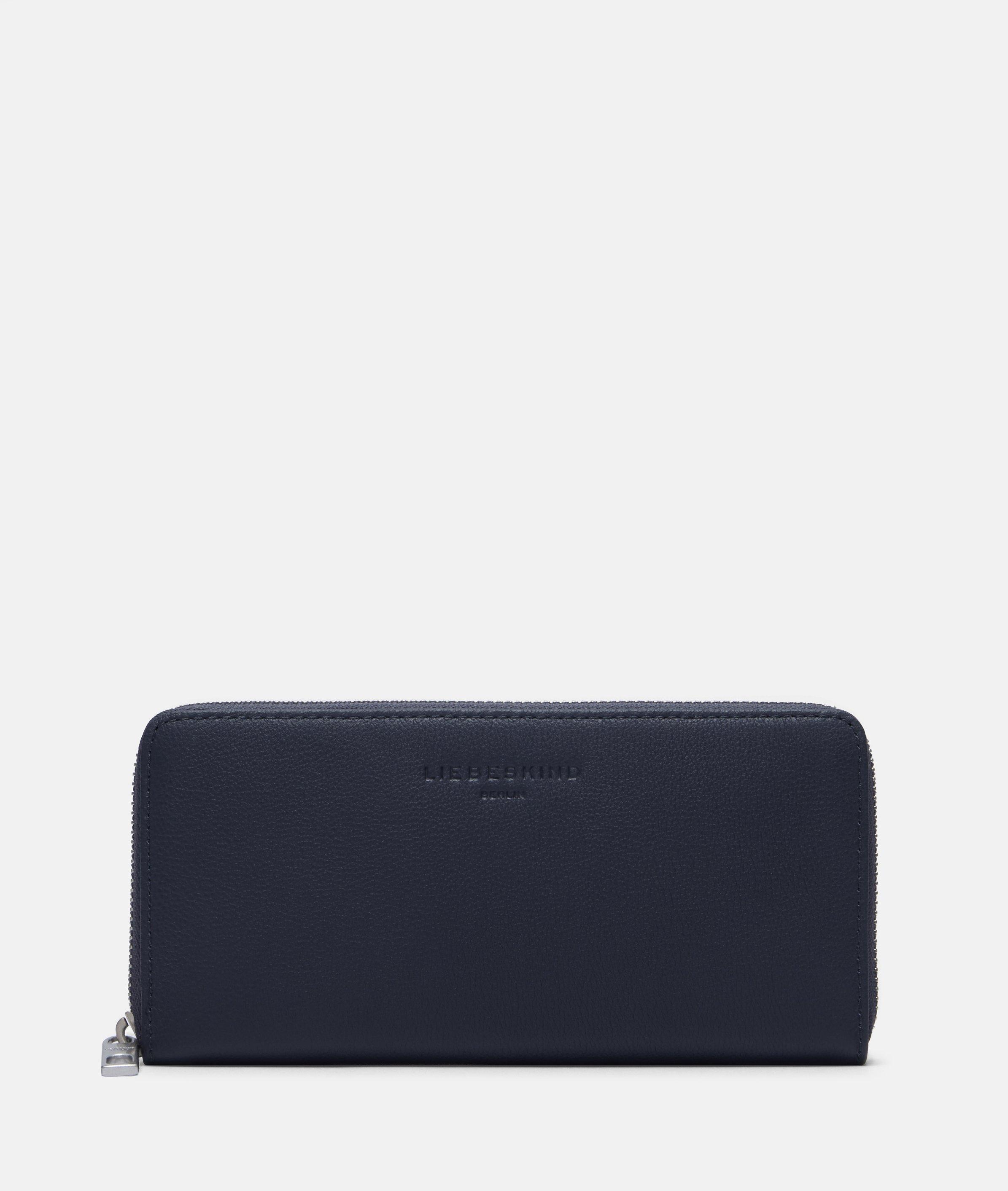 Sally Geldbörse L in blau, olive, braun & schwarz