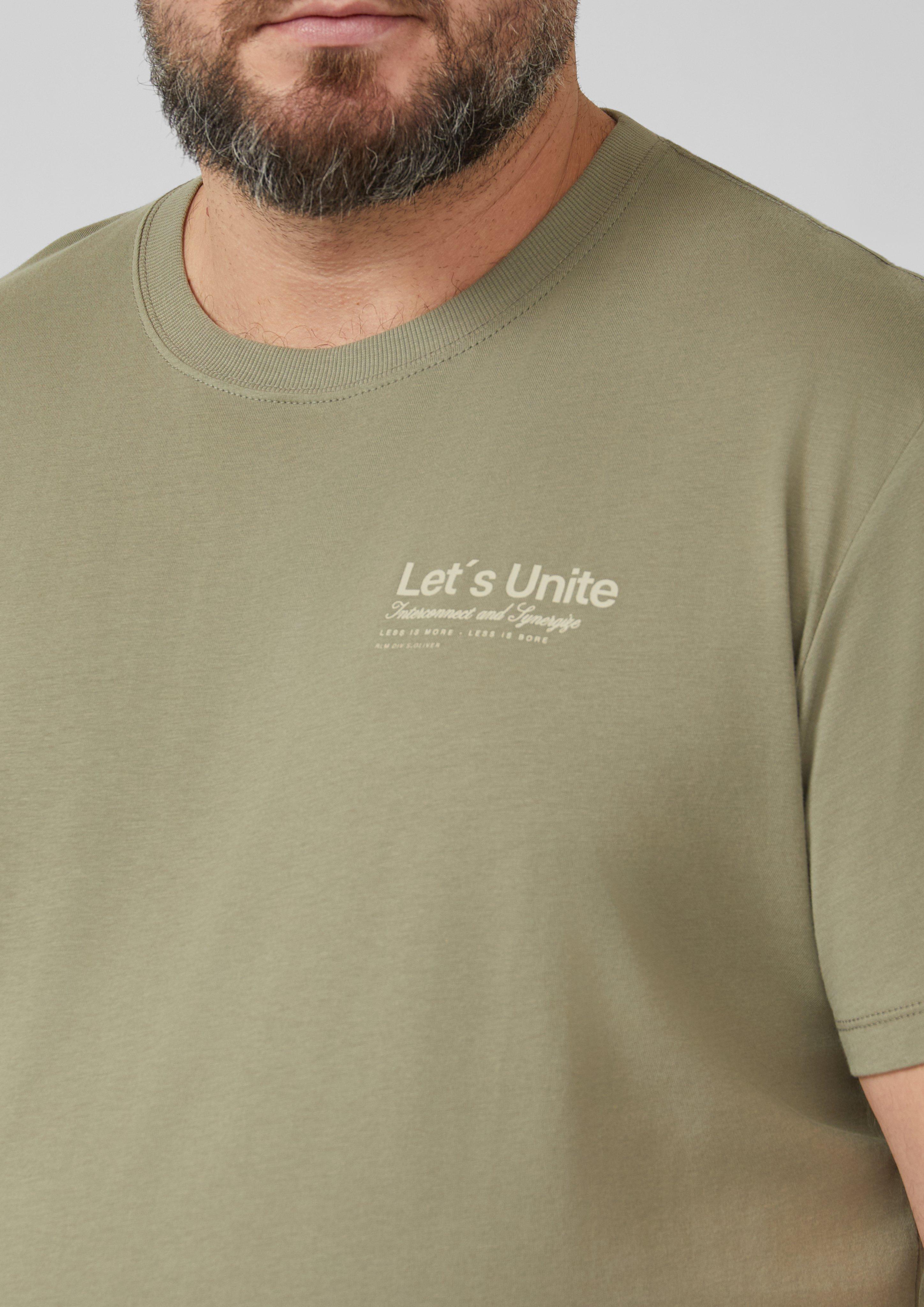 T-Shirt aus Baumwolljersey mit Frontprint