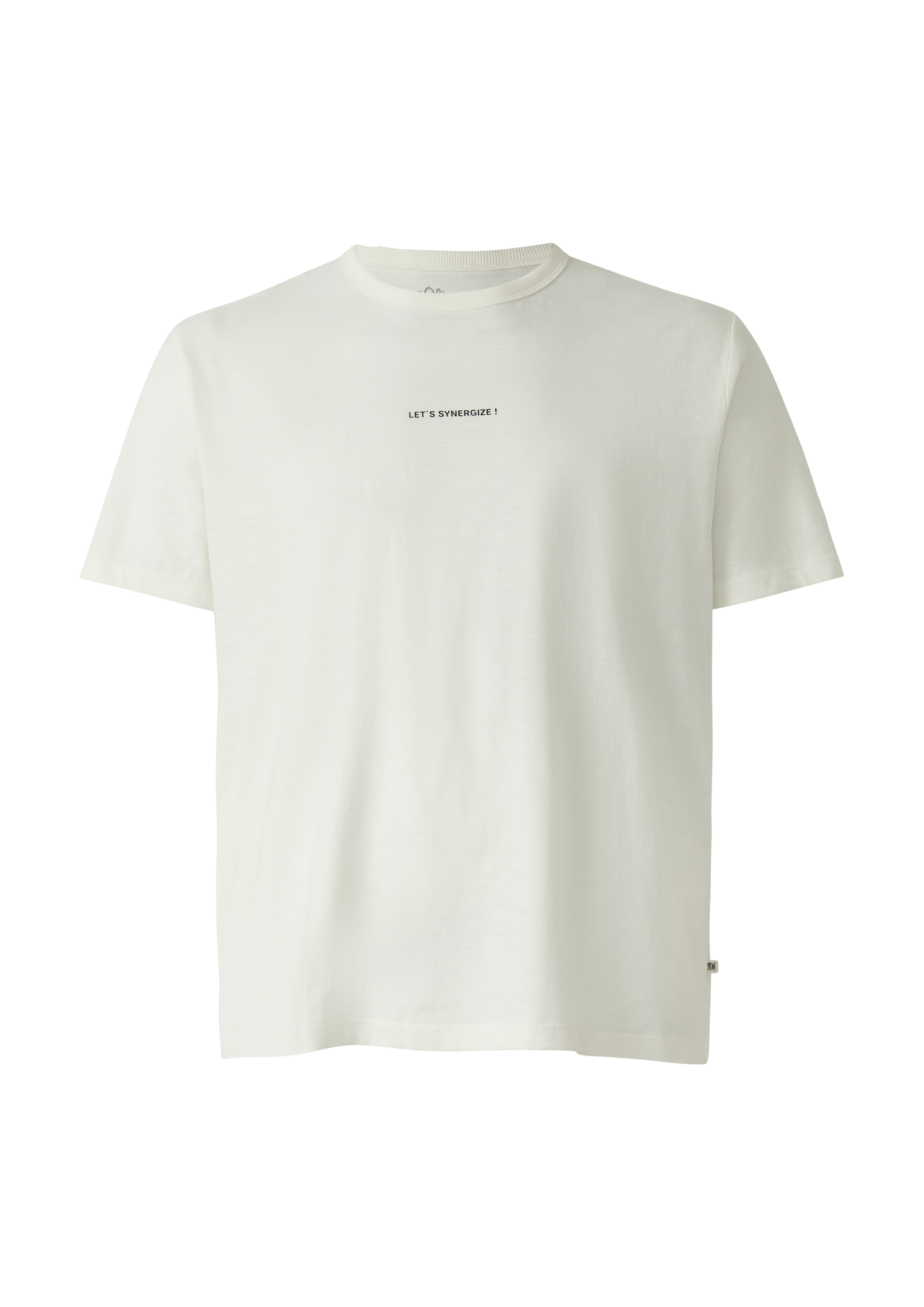 T-shirt met moderne pasvorm en voor- en achterprints