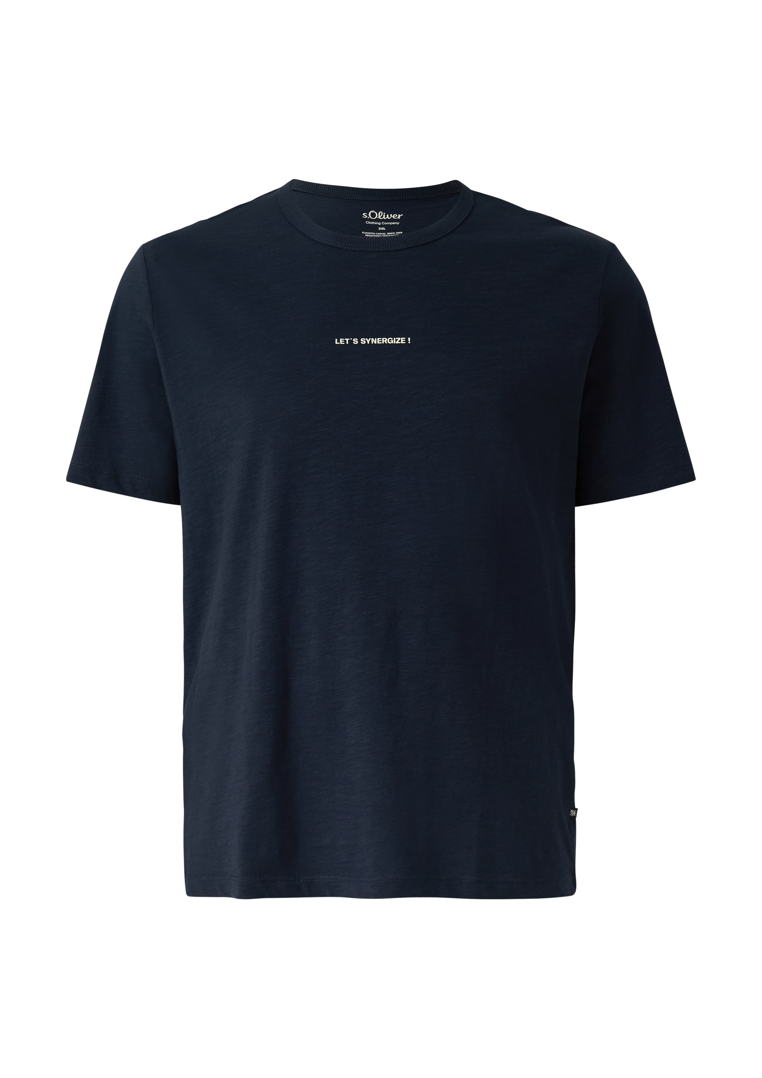 T-shirt met moderne pasvorm en voor- en achterprints