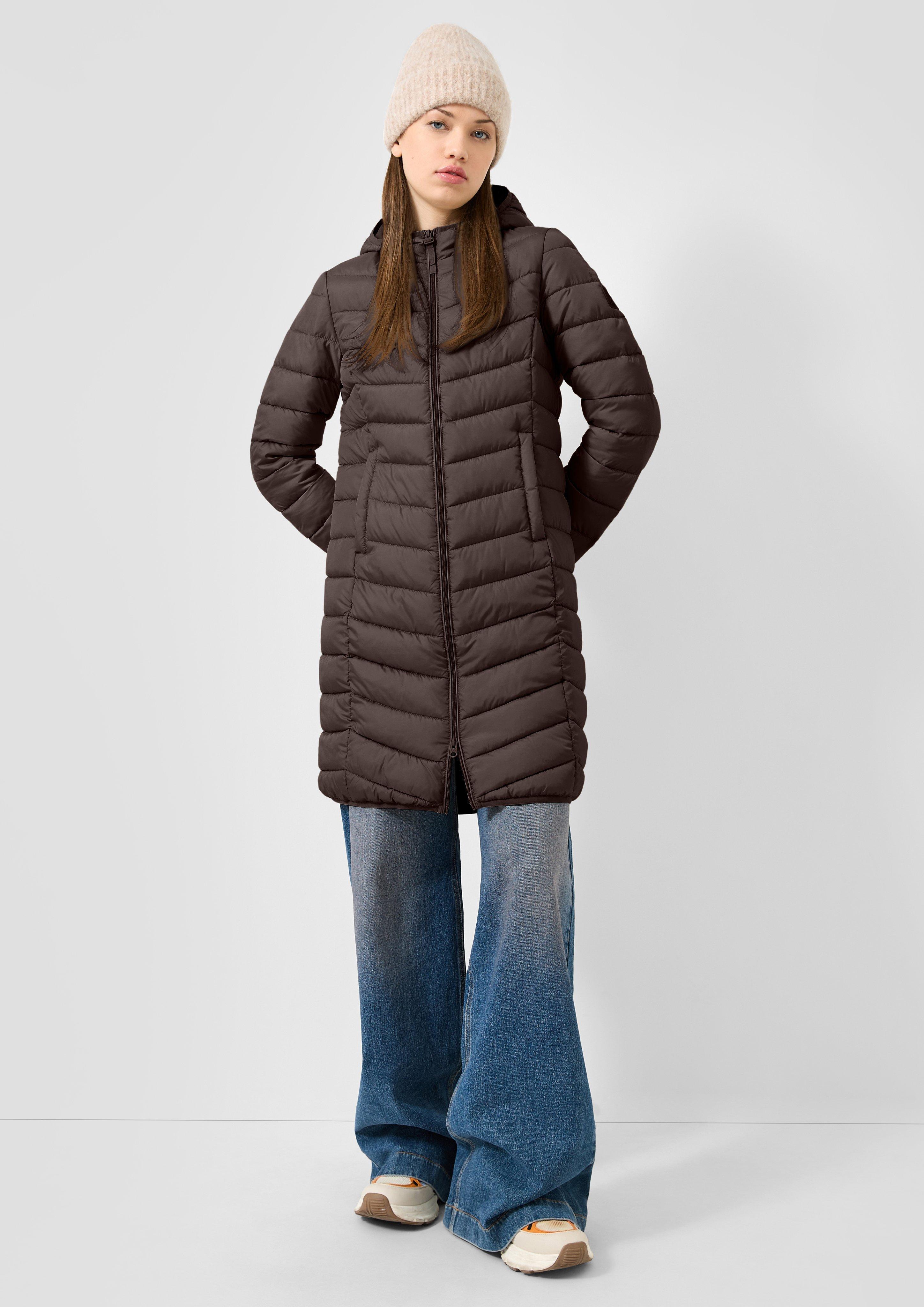 Femmes Manteau d'extérieur en brun de QS