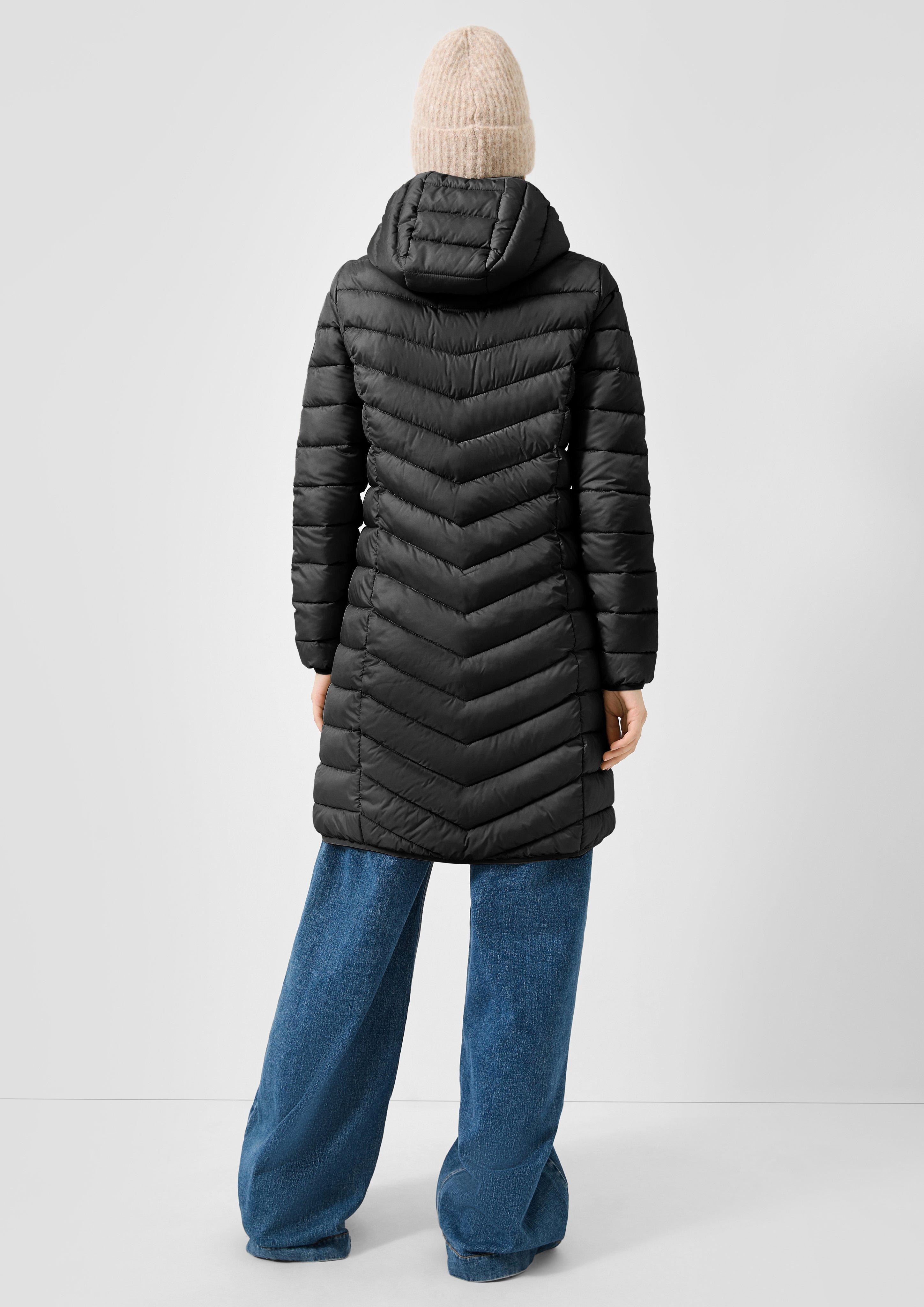 Femmes Manteau d'extérieur en noir de QS