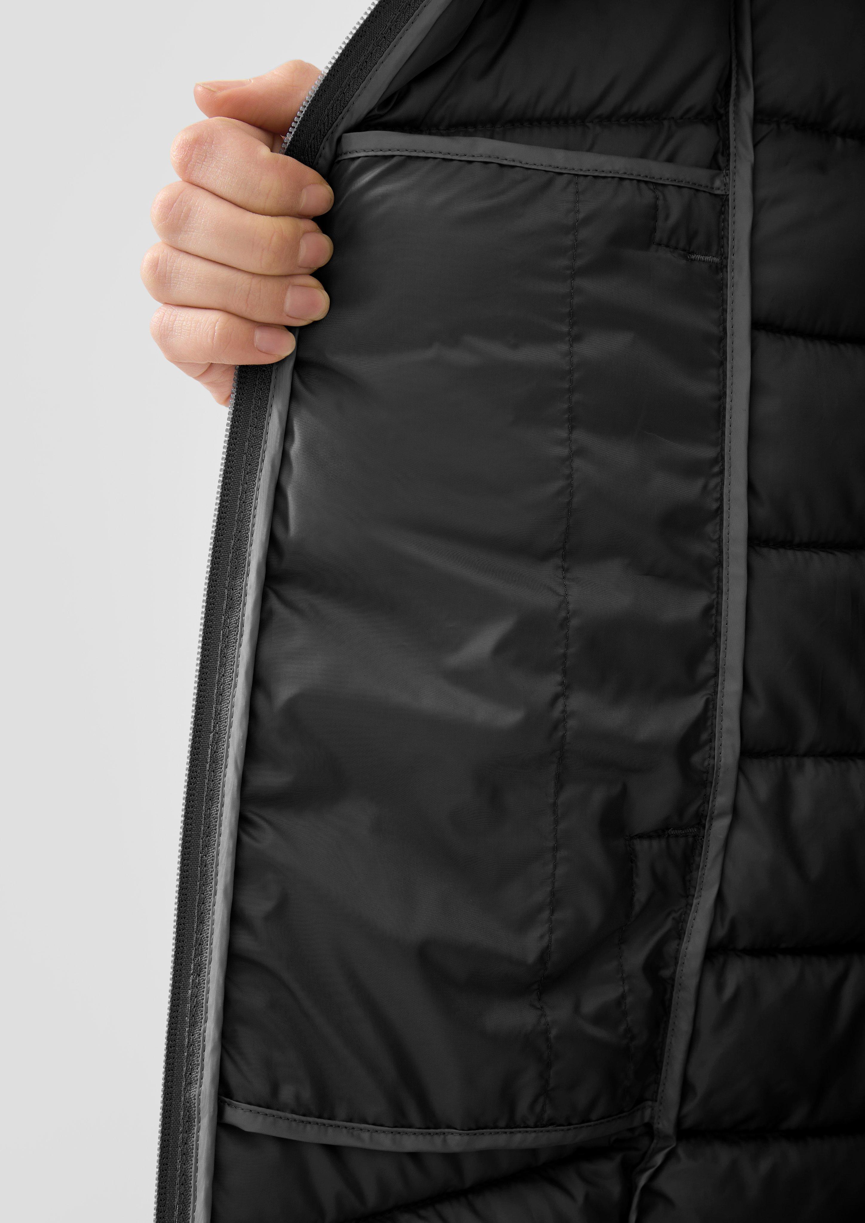 Femmes Manteau d'extérieur en noir de QS