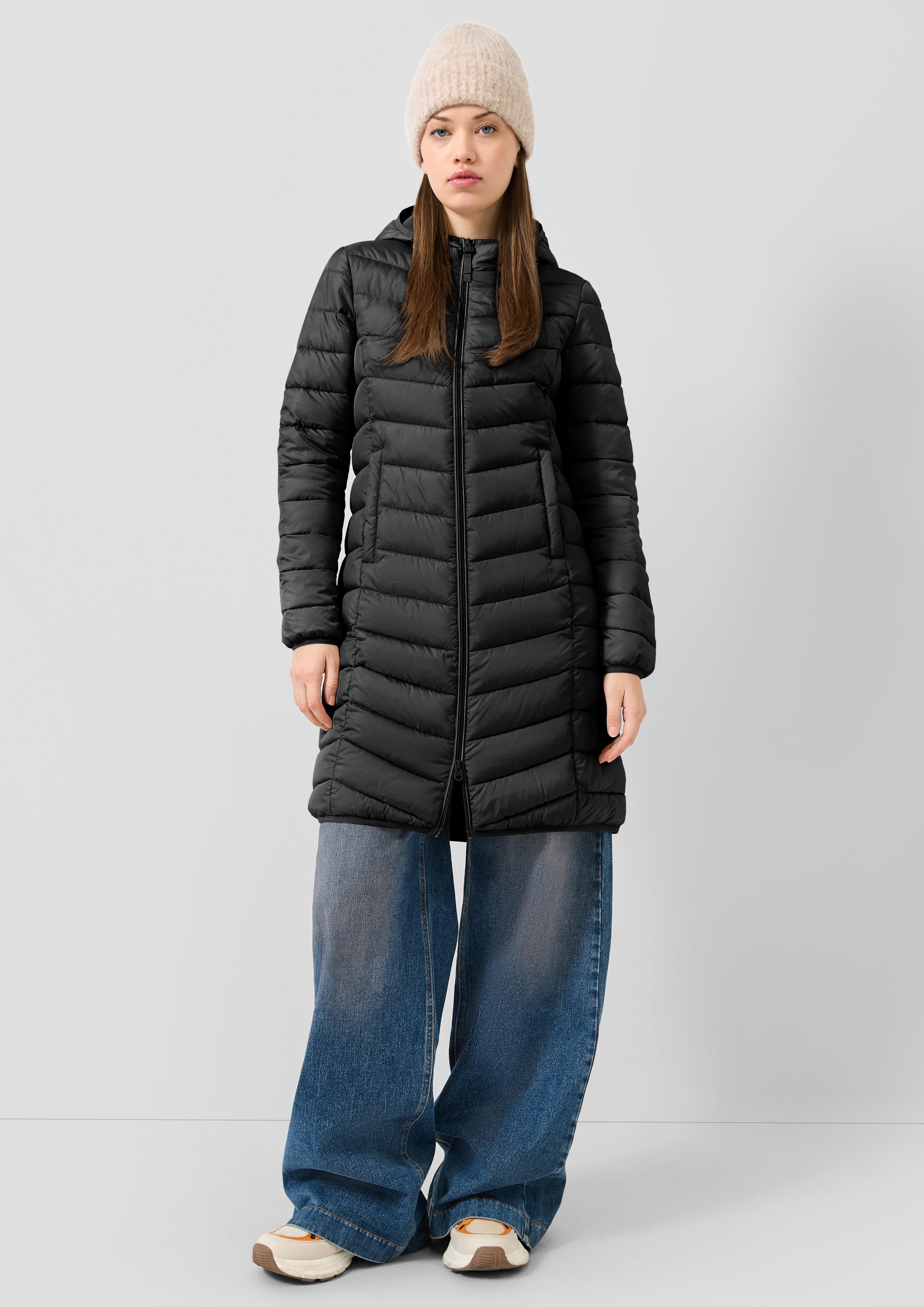 Femmes Manteau d'extérieur en noir de QS