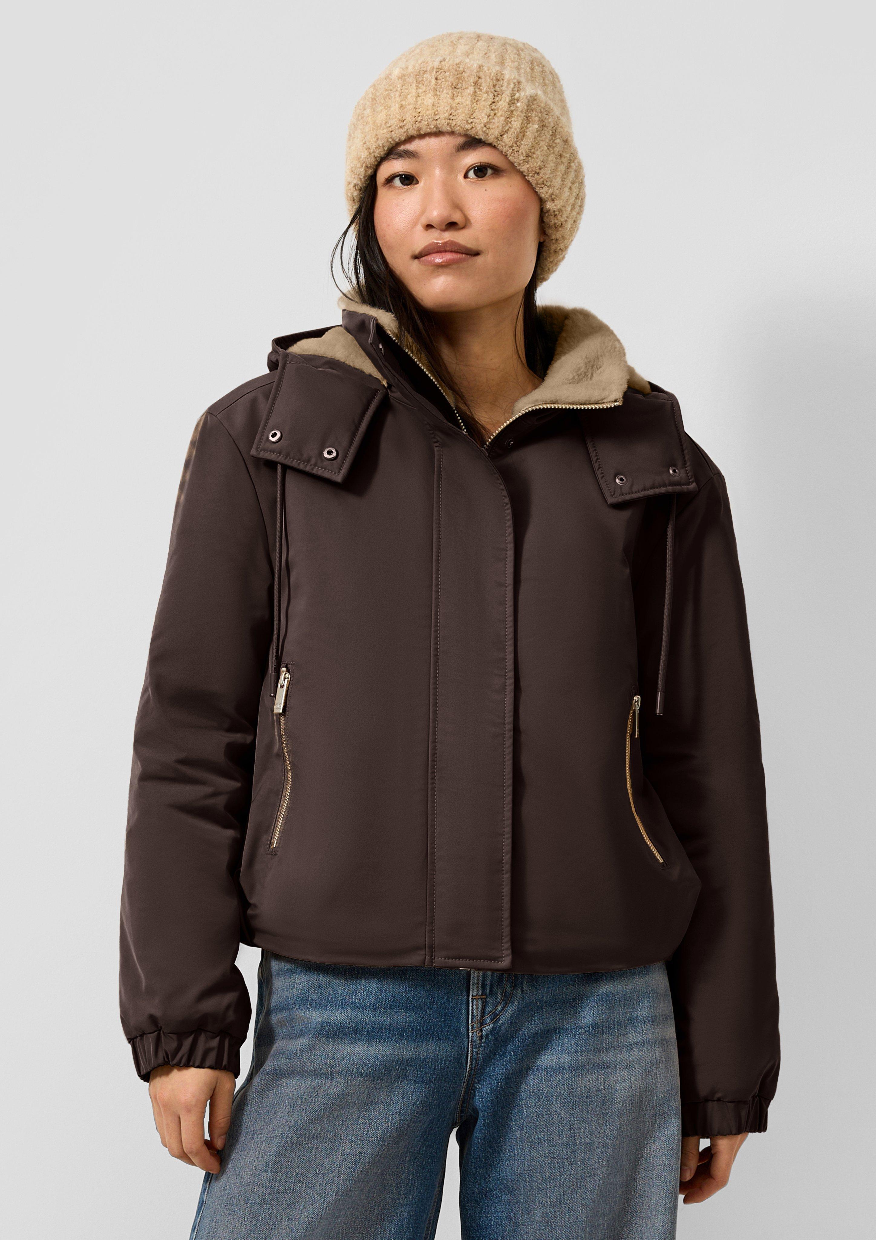 Outdoor-Jacke in Farbe dunkelbraun von QS