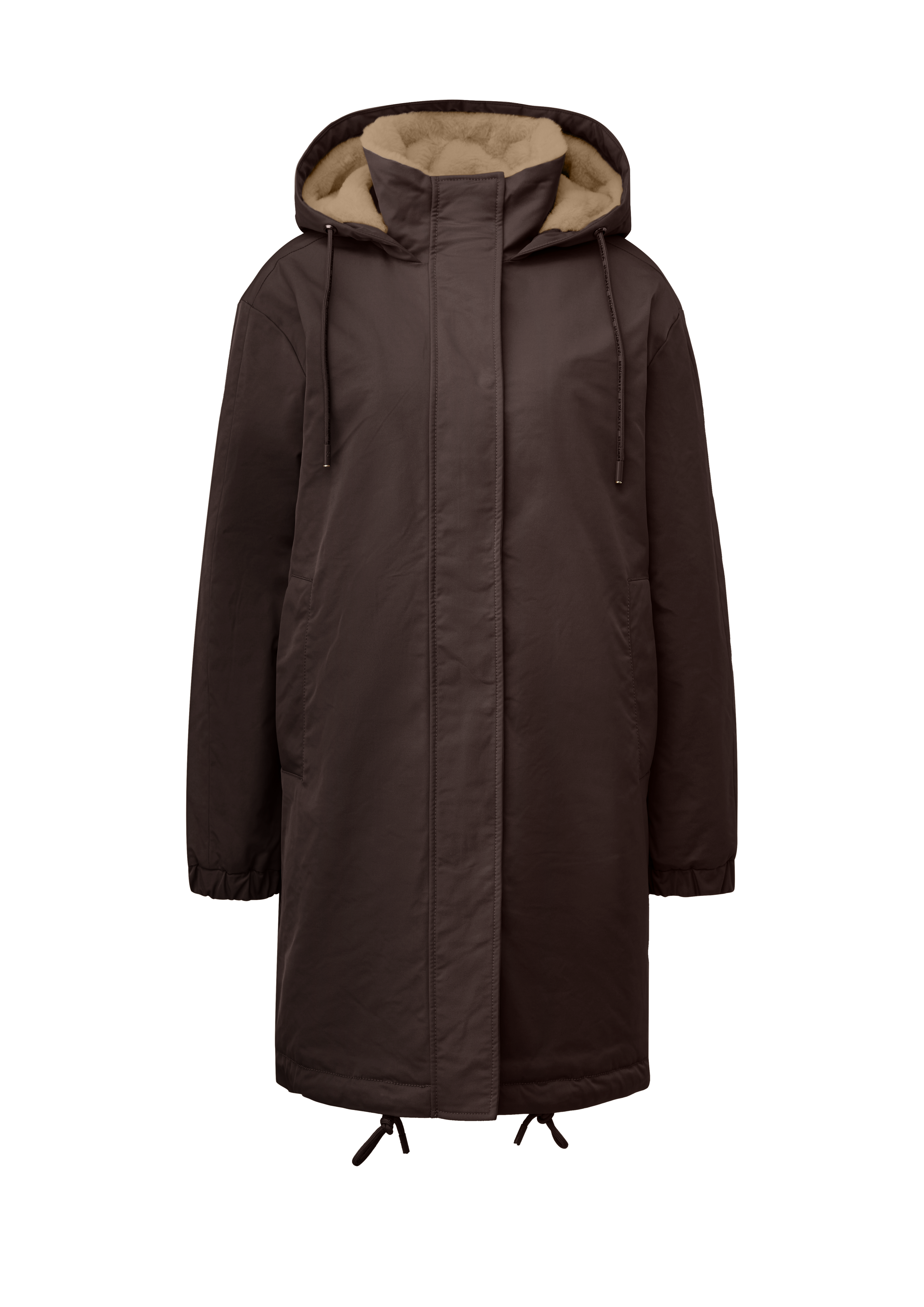 Gevoerde parka met teddypluche