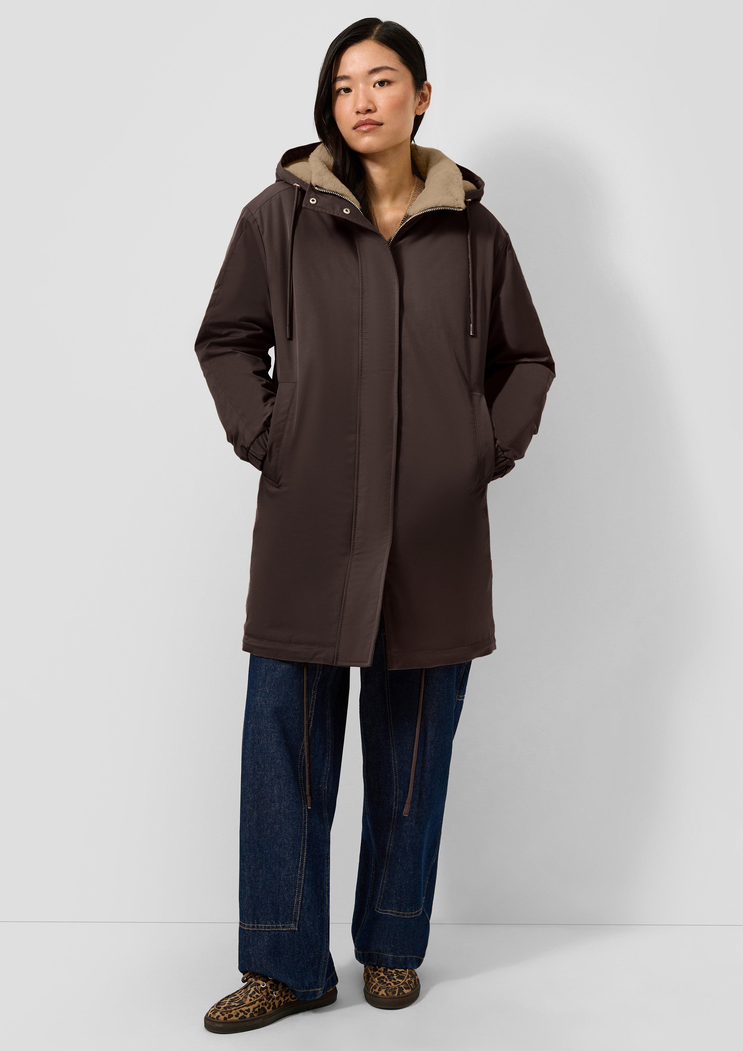 Outdoor-Jacke in Farbe dunkelbraun von QS