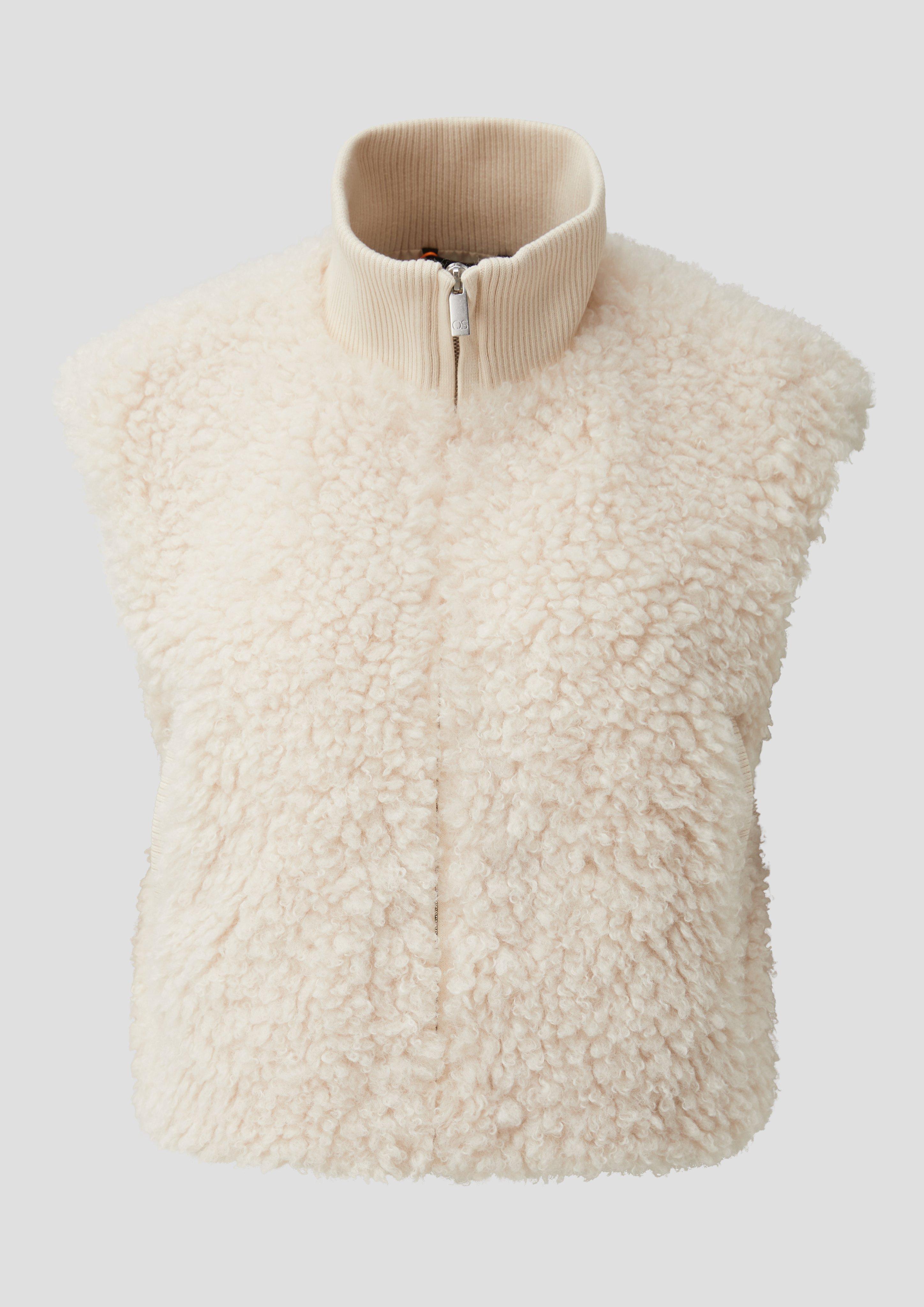 Women Outdoor waistcoat in beige by QS