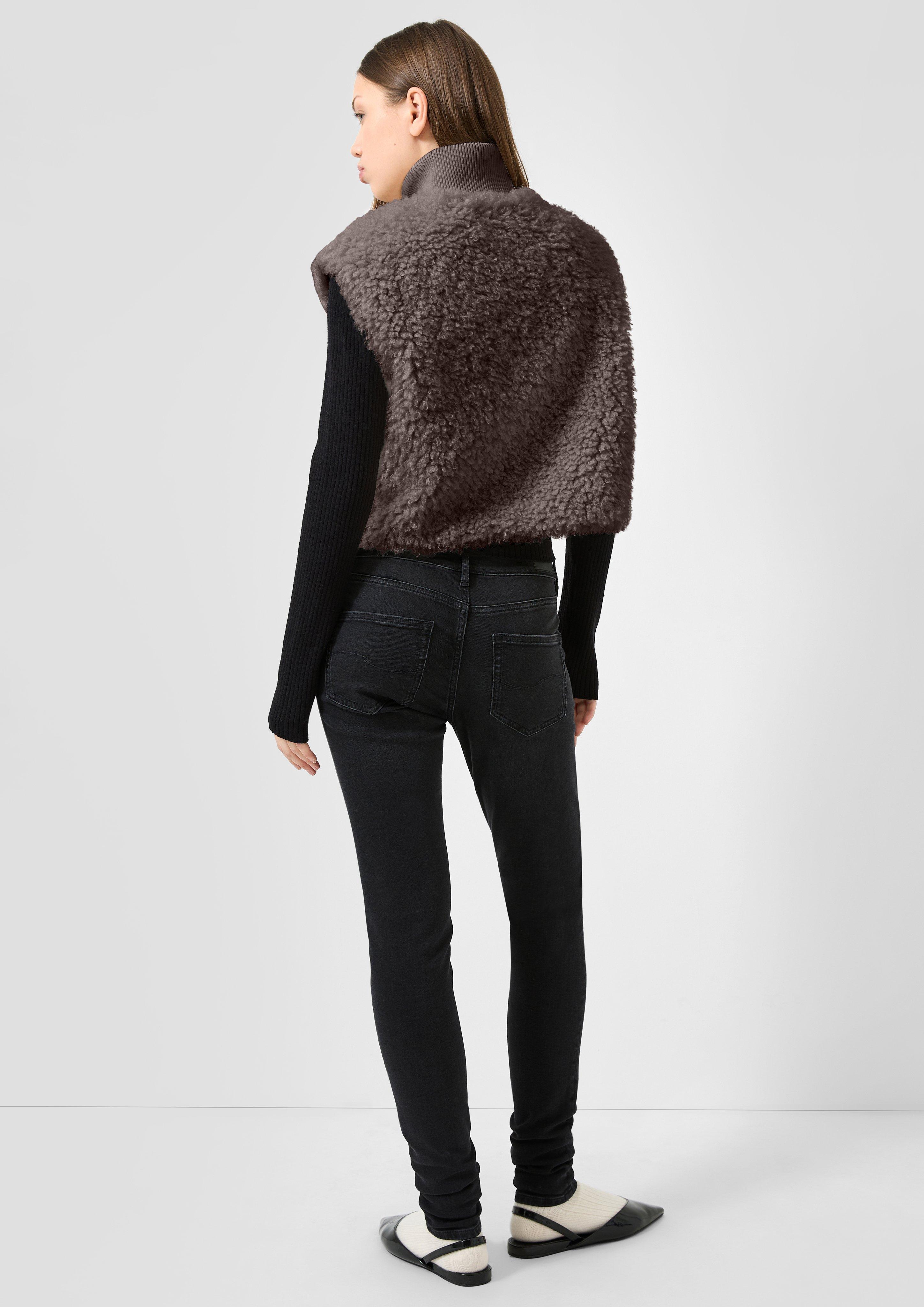 Femmes Gilet d'extérieur en brun de QS