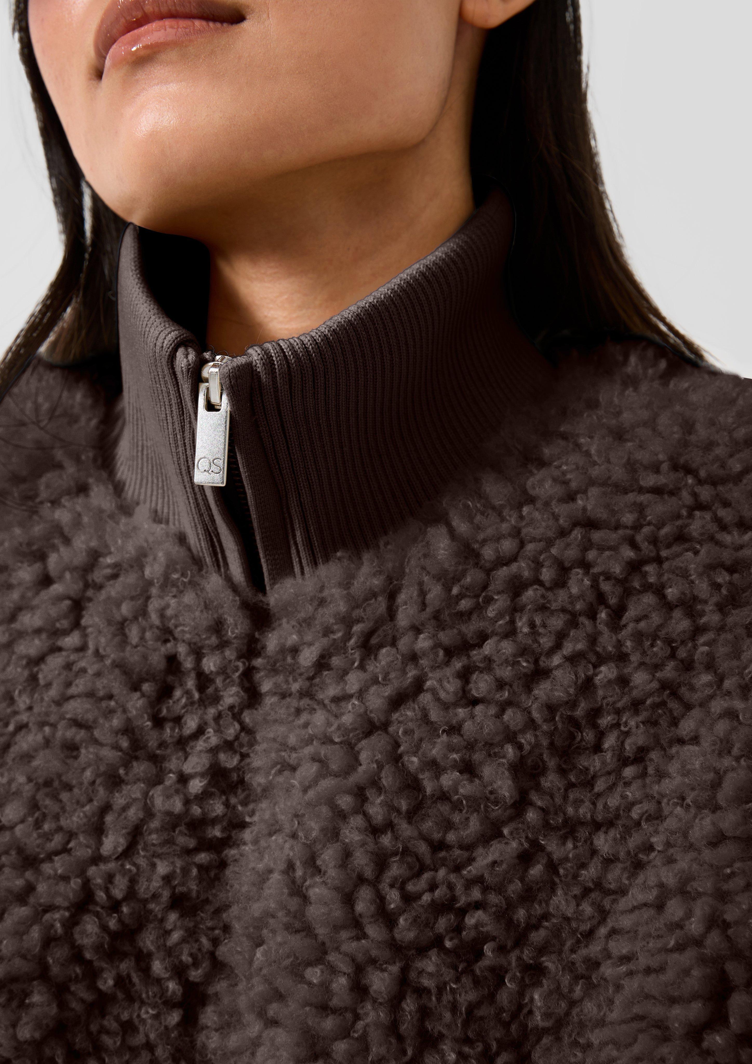 Femmes Veste d'extérieur en brun de QS