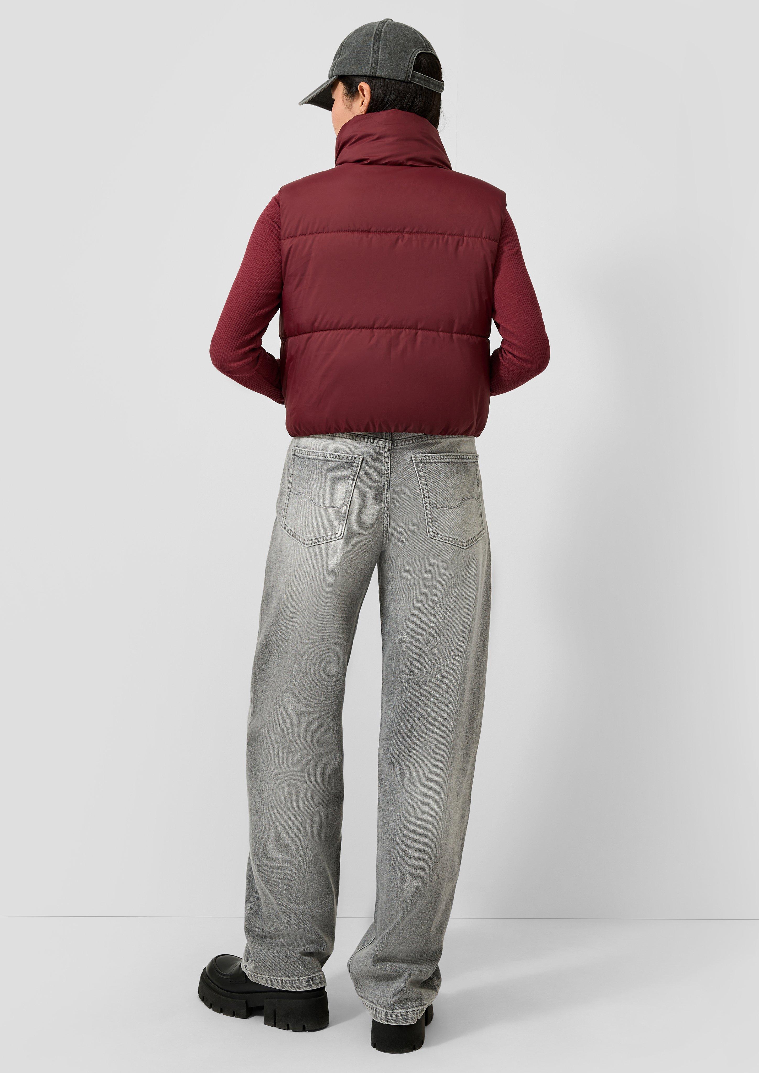 Femmes Gilet d'extérieur en rouge de QS