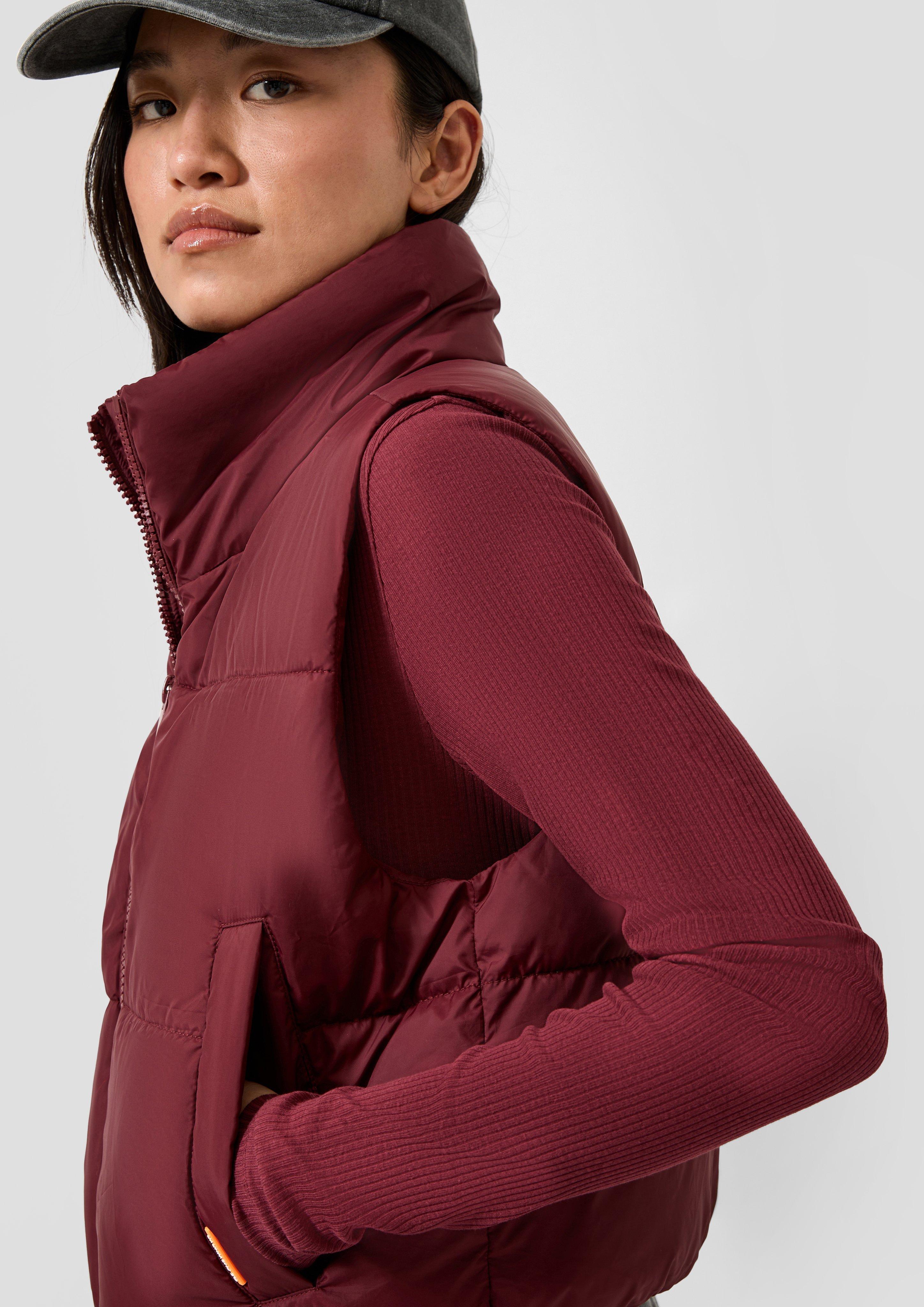 Femmes Gilet d'extérieur en rouge de QS