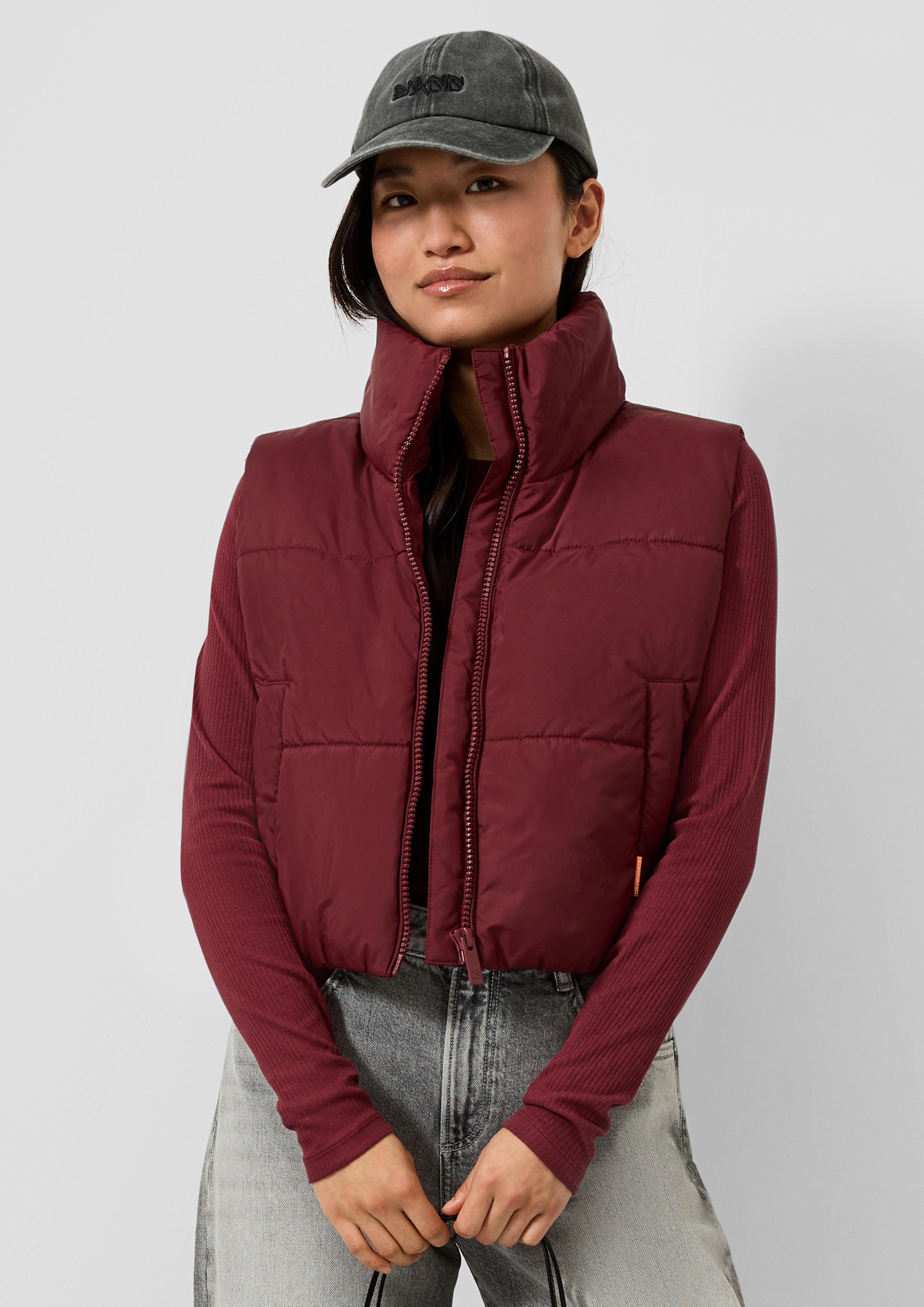 Femmes Gilet d'extérieur en rouge de QS